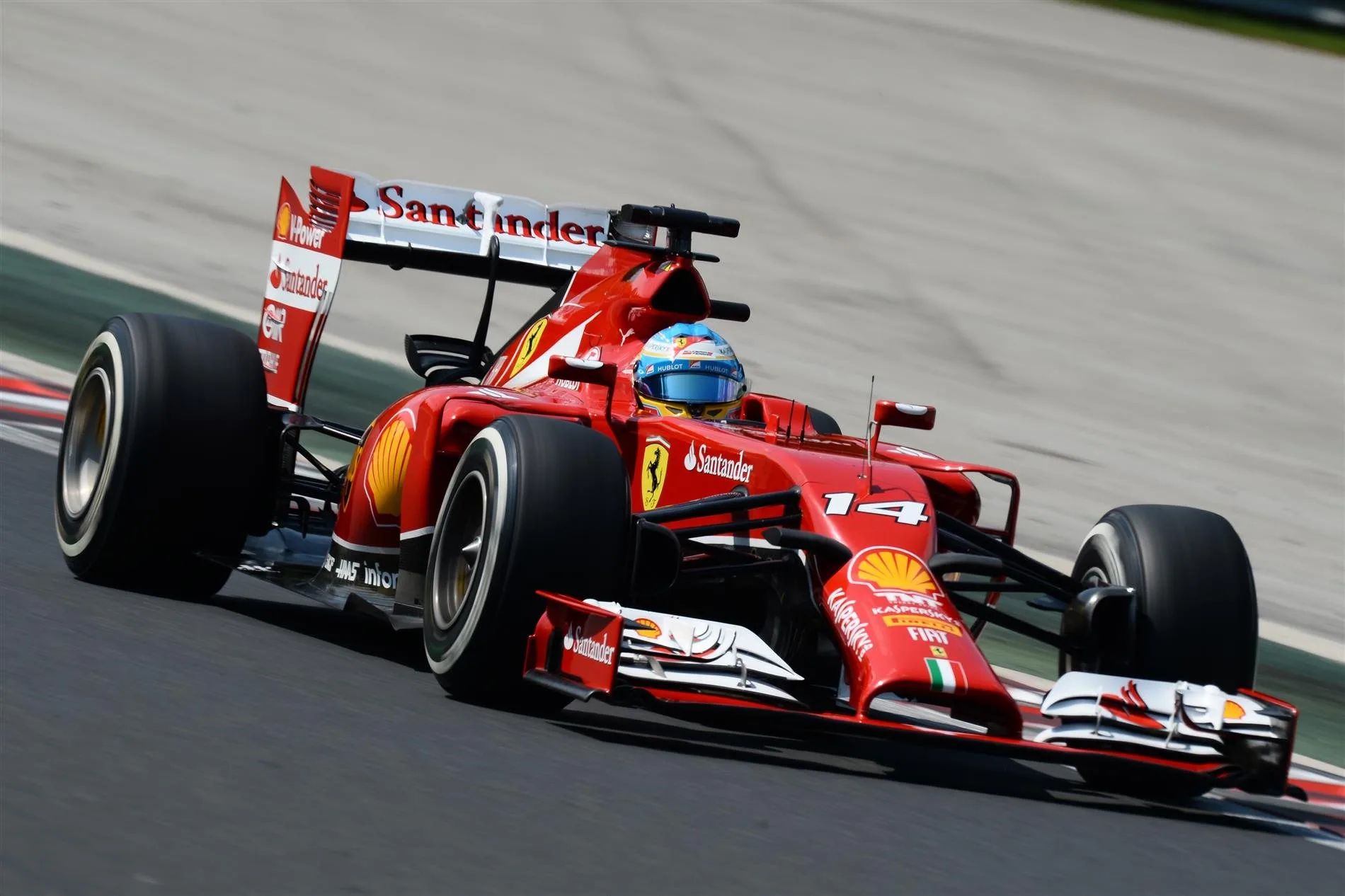 Fernando Alonso (ESP) Ferrari F14 T. Formula One World Championship, Rd11, Hungarian Grand Prix, Qualifying, Hungaroring, Hungary. Saturday, 26 July 2014