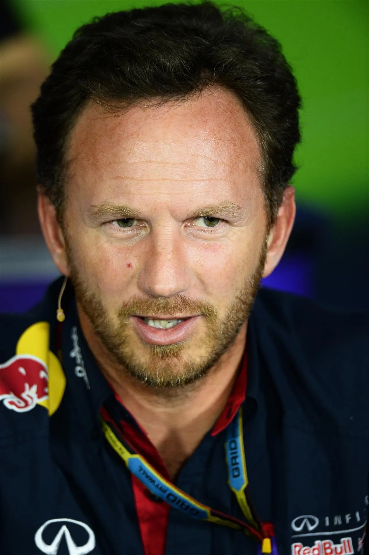 Christian Horner (GBR) Red Bull Racing Team Principal in the Press Conference. Formula One World Championship, Rd13, Italian Grand Prix, Monza, Italy, Practice, Friday, 5 September 2014
