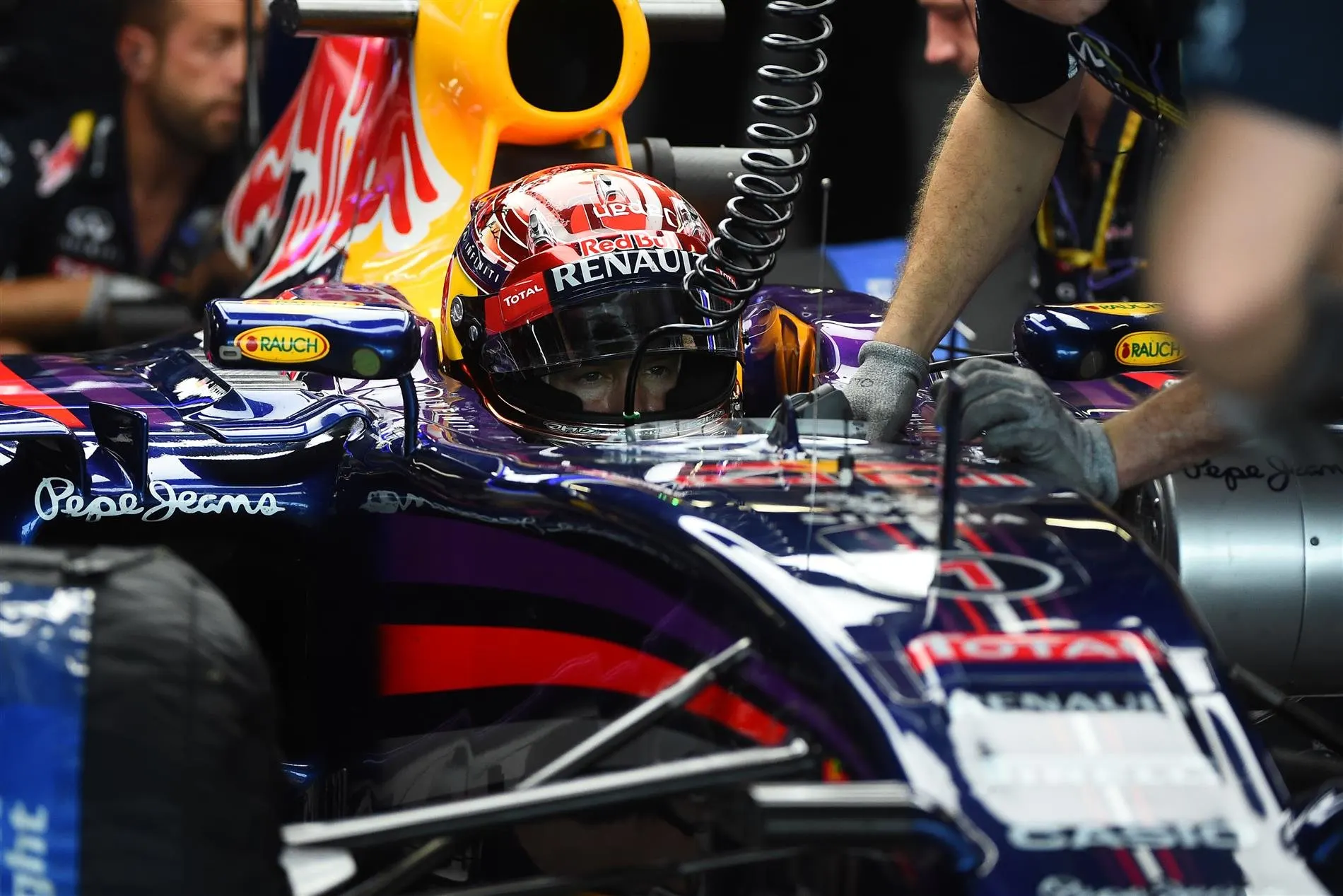 Sebastian Vettel (GER) Red Bull Racing RB10. Formula One World Championship, Rd15, Japanese Grand Prix, Practice, Suzuka, Japan, Friday, 3 October 2014