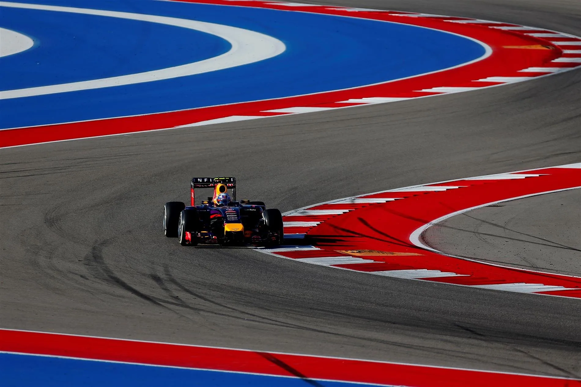 Daniel Ricciardo (AUS) Red Bull Racing RB10. Formula One World Championship, Rd17, United States Grand Prix, Qualifying, Austin, Texas, USA, Saturday, 1 November 2014