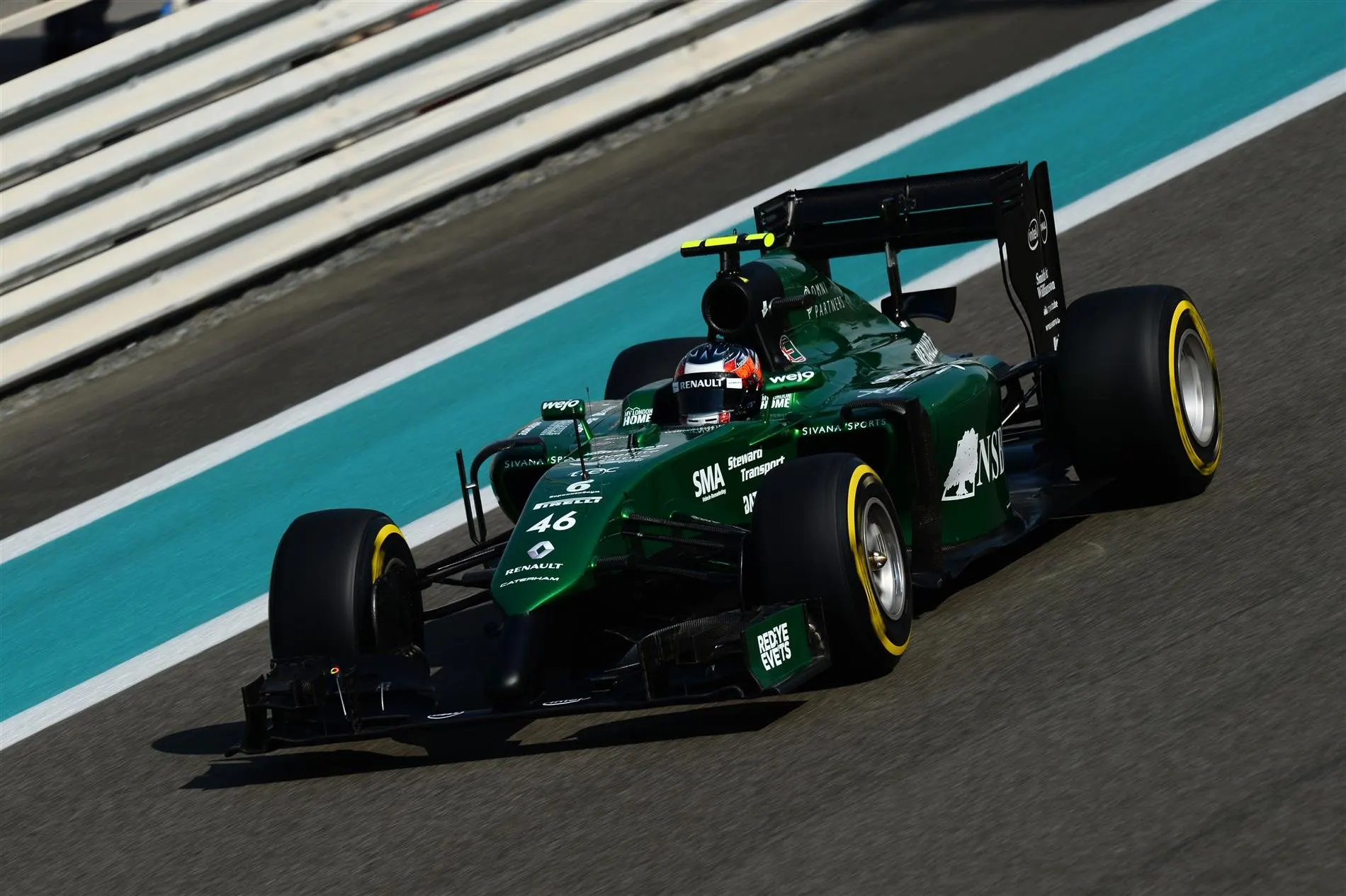 Will Stevens (GBR) Caterham CT05. Formula One World Championship, Rd19, Abu Dhabi Grand Prix, Practice, Yas Marina Circuit, Abu Dhabi, UAE, Friday, 21 November 2014