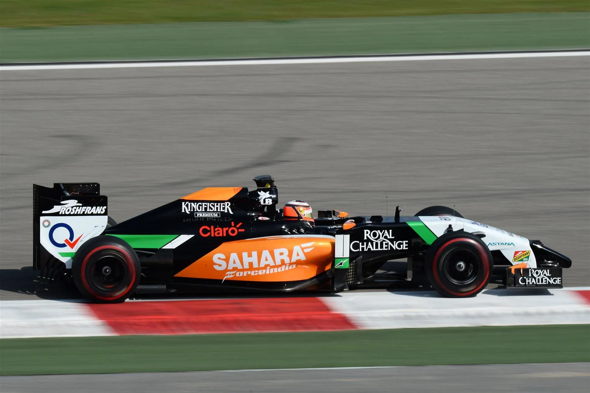 Nico Hulkenberg (GER) Force India VJM07. Formula One Testing, Day Three, Bahrain International Circuit, Sakhir, Bahrain, Saturday, 1 March 2014