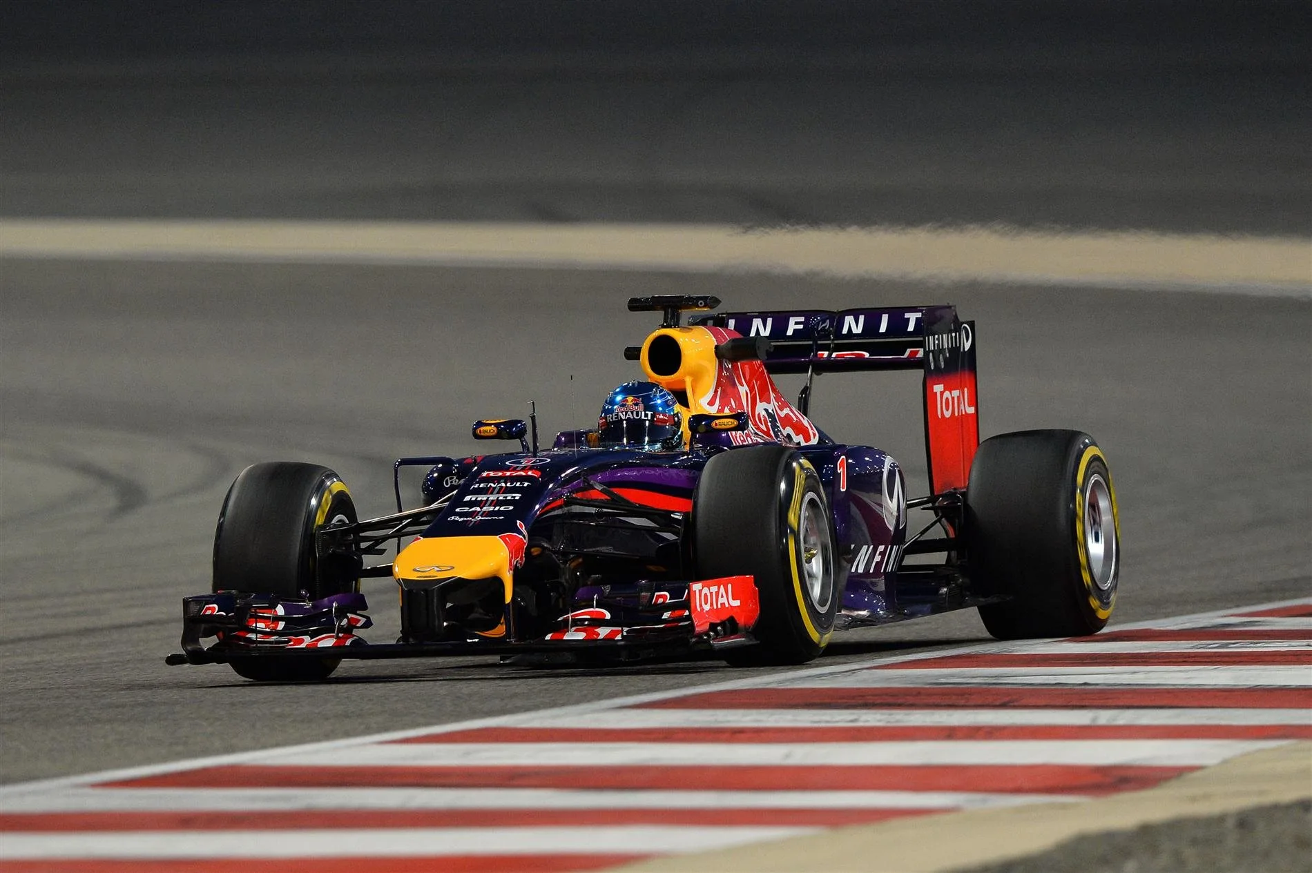 Sebastian Vettel (GER) Red Bull Racing RB10. Formula One Testing, Day Four, Bahrain International Circuit, Sakhir, Bahrain, Sunday, 2 March 2014