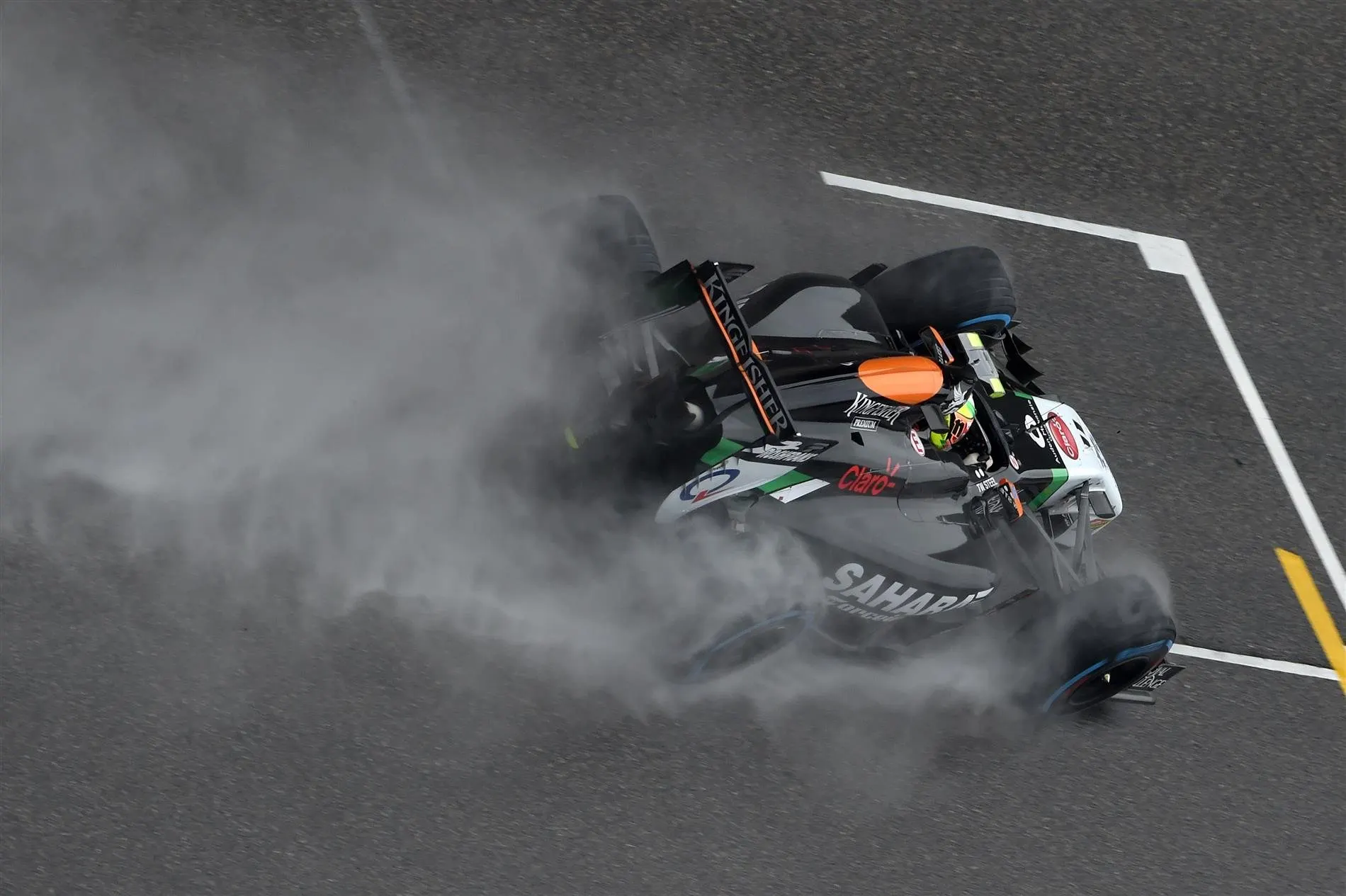 Sergio Perez (MEX) Force India VJM07. Formula One World Championship, Rd4, Chinese Grand Prix, Qualifying, Shanghai, China, Saturday, 19 April 2014