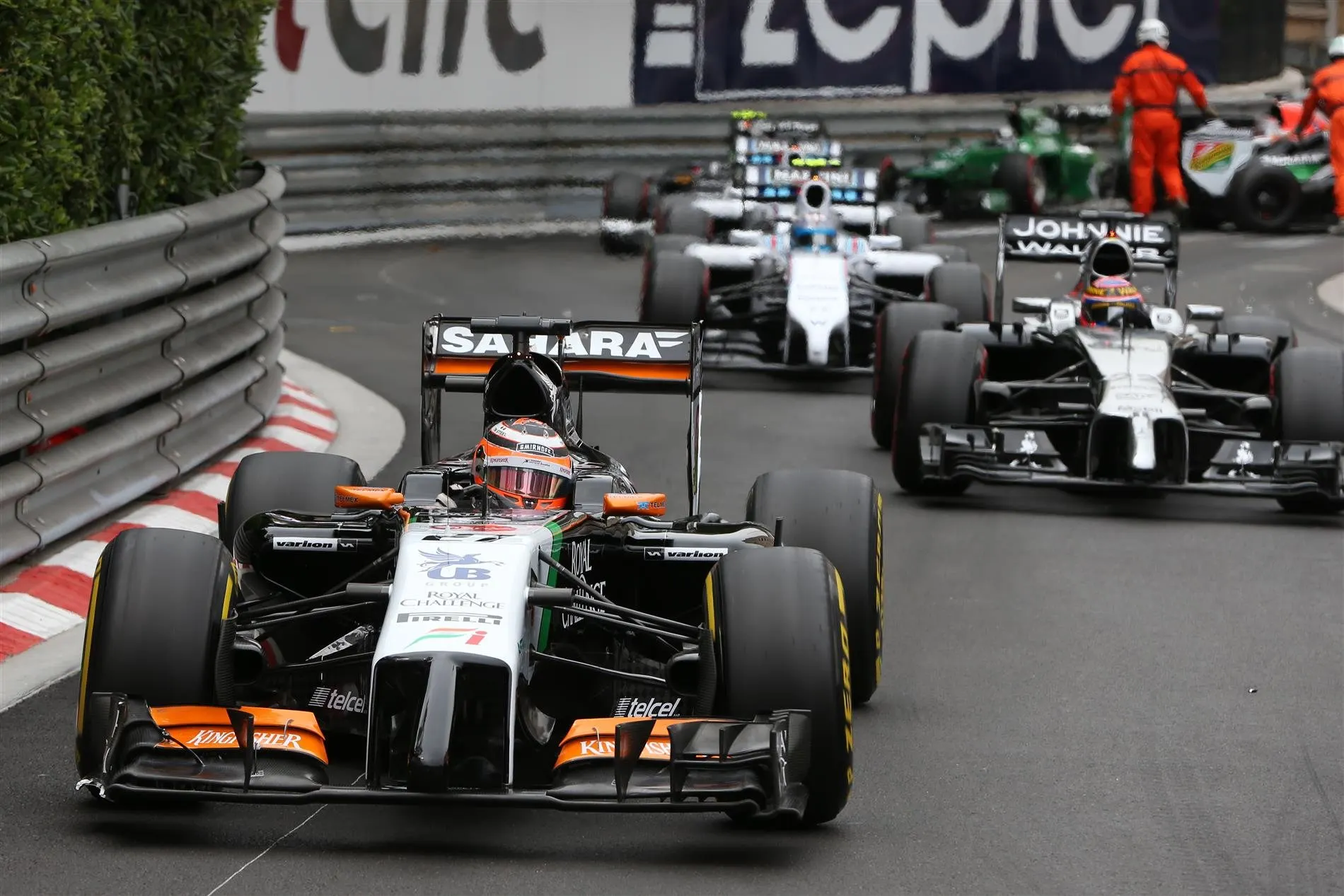 Nico Hulkenberg (GER) Force India VJM07. Formula One World Championship, Rd6, Monaco Grand Prix, Race, Monte-Carlo, Monaco, Sunday, 25 May 2014