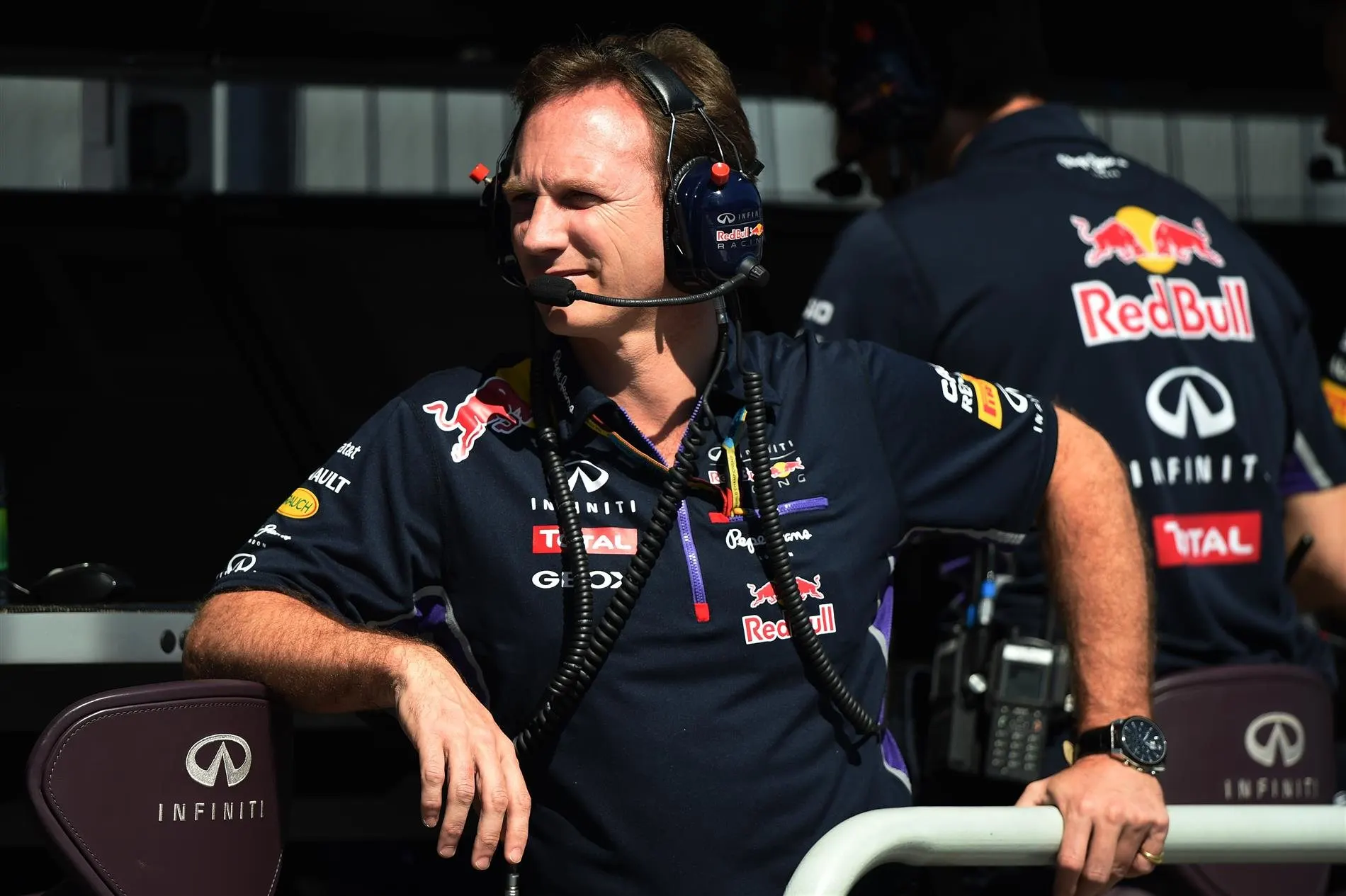 Christian Horner (GBR) Red Bull Racing Team Principal. Formula One World Championship, Rd7, Canadian Grand Prix, Qualifying, Montreal, Canada, Saturday, 7 June 2014