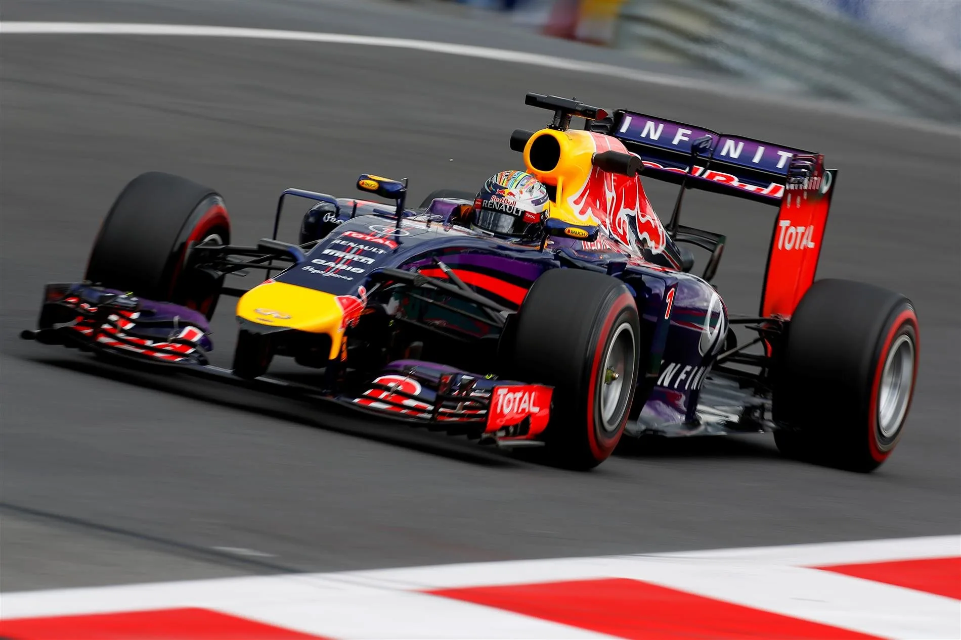 Sebastian Vettel (GER) Red Bull Racing RB10. Formula One World Championship, Rd8, Austrian Grand Prix, Practice, Spielberg, Austria, Friday, 20 June 2014