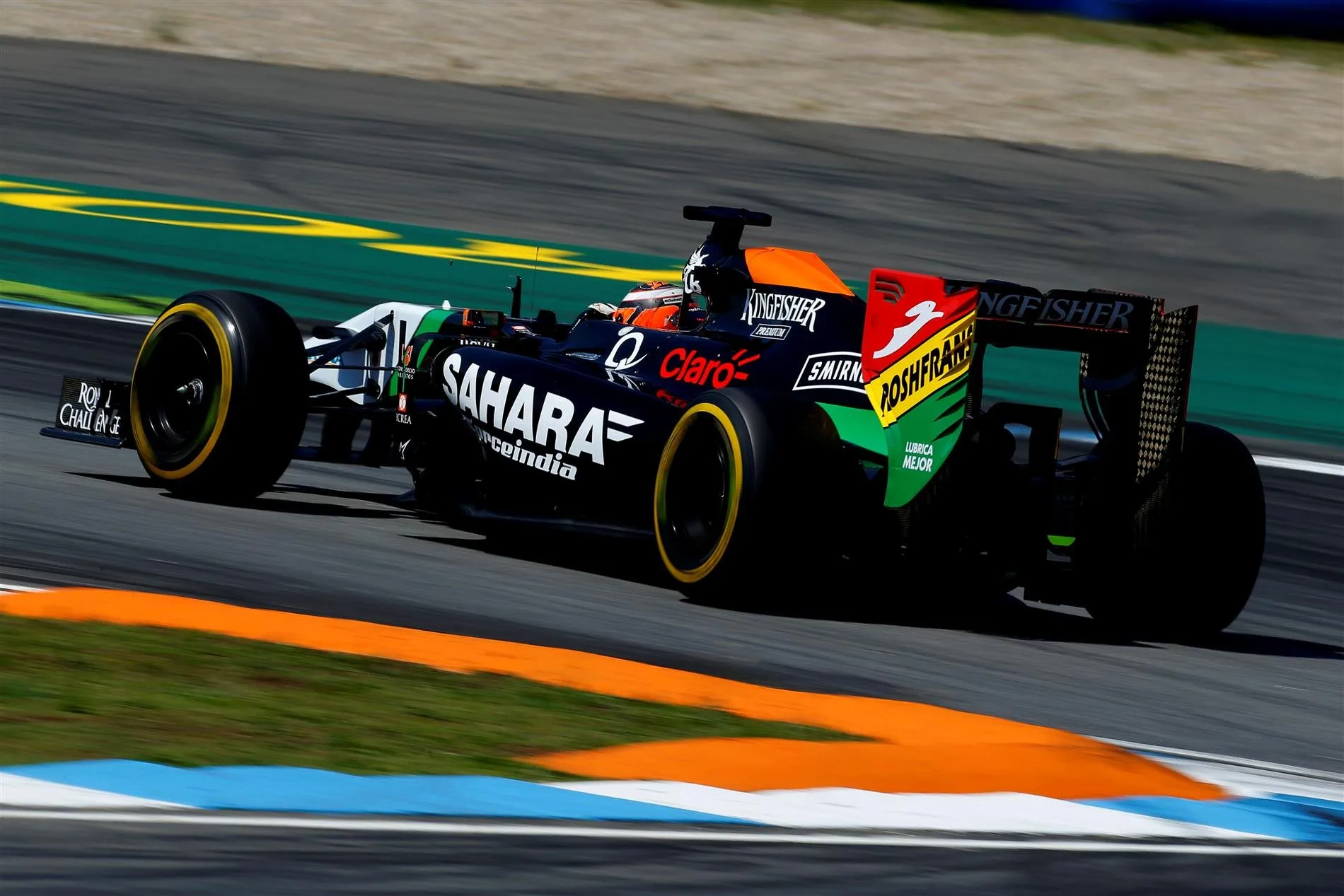 Nico Hulkenberg (GER) Force India VJM07. Formula One World Championship, Rd10, German Grand Prix, Qualifying, Hockenheim, Germany, Saturday, 19 July 2014