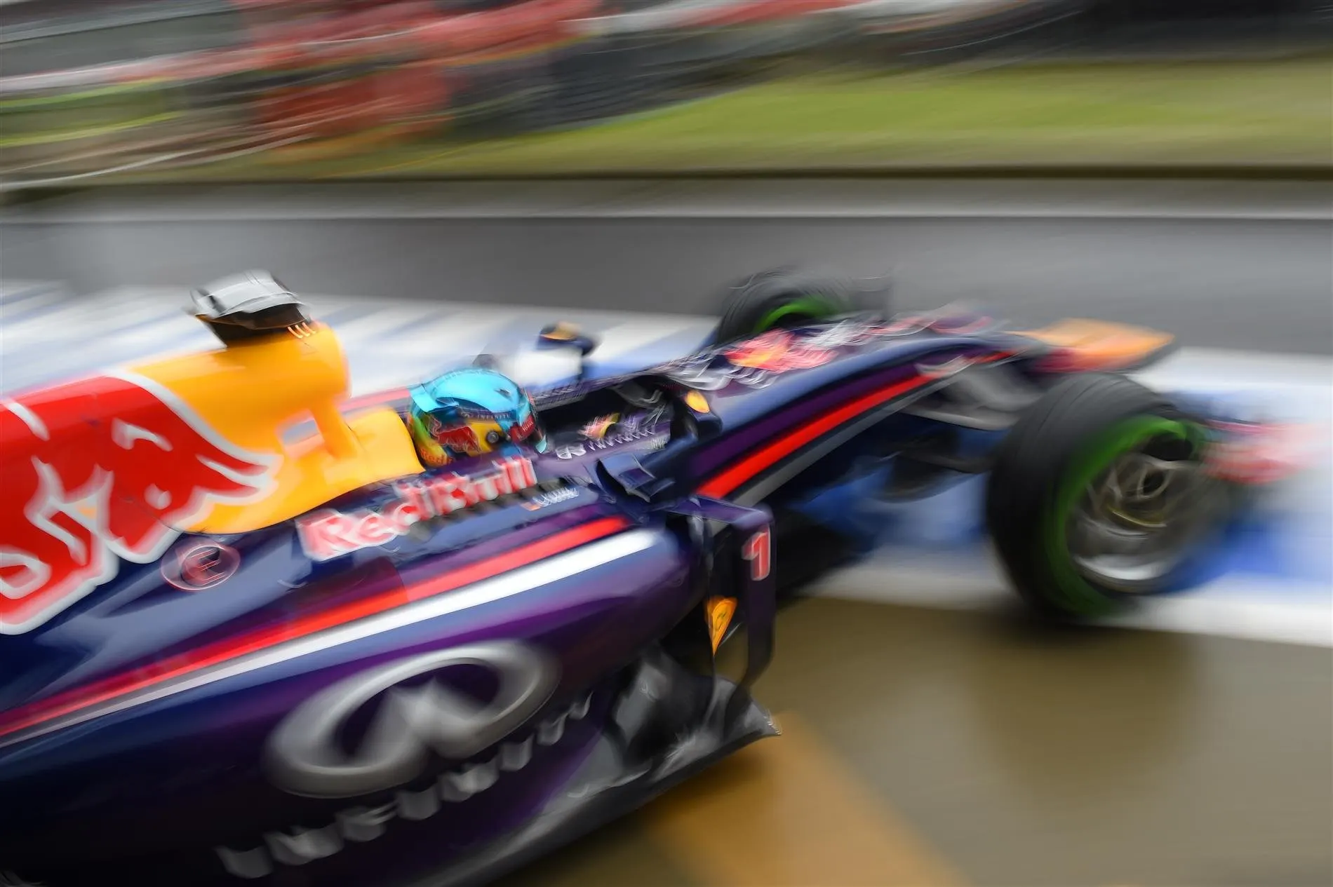 Sebastian Vettel (GER) Red Bull Racing RB10. Formula One World Championship, Rd9, British Grand Prix, Qualifying, Silverstone, England, Saturday, 5 July 2014