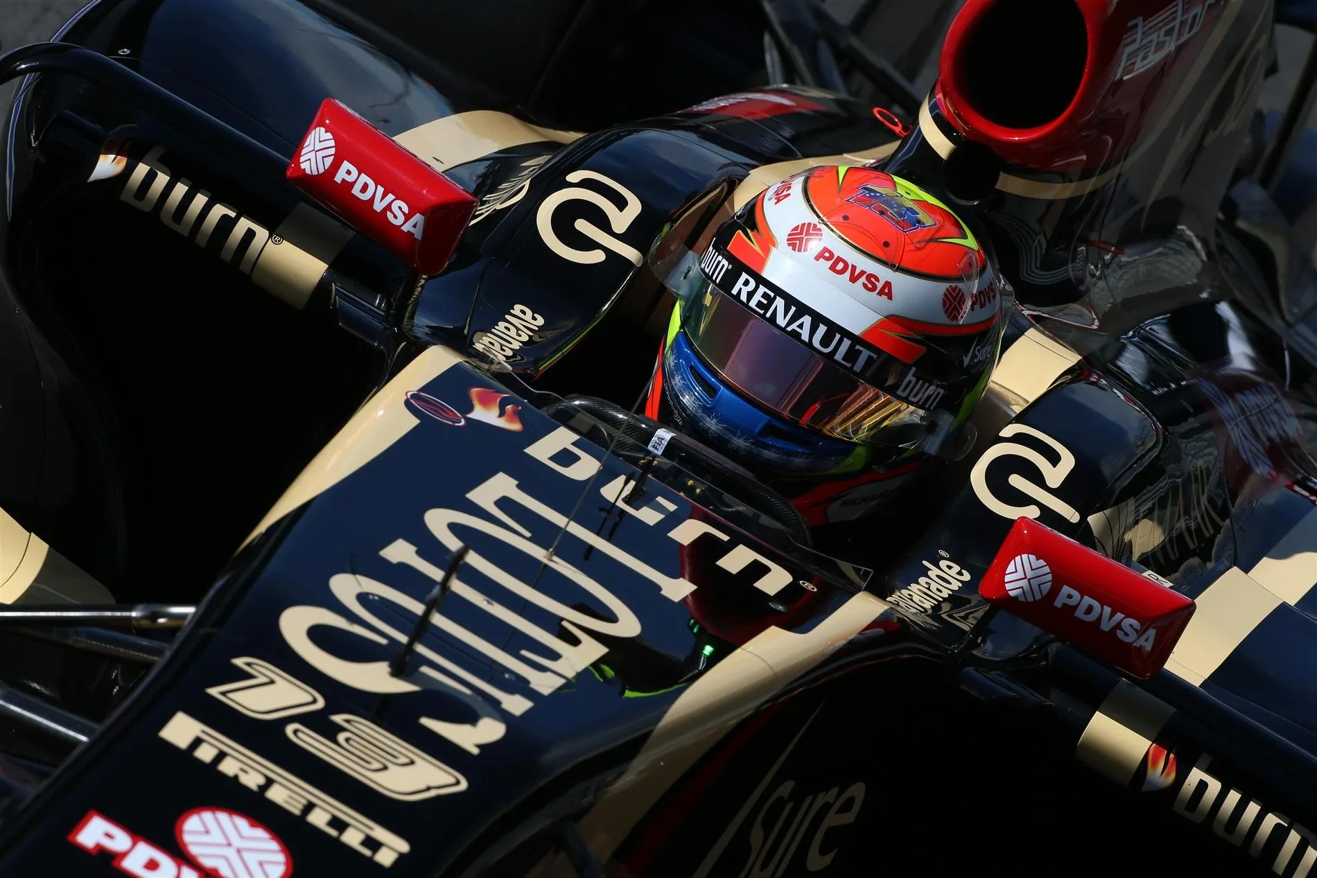 Pastor Maldonado (VEN) Lotus E22. Formula One World Championship, Rd9, British Grand Prix, Practice, Silverstone, England, Friday, 4 July 2014