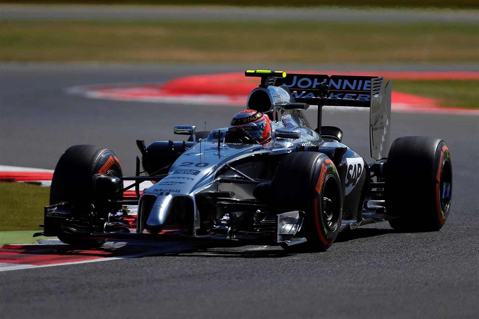 Kevin Magnussen (DEN) McLaren MP4-29. Formula One World Championship, Rd9, British Grand Prix, Practice, Silverstone, England, Friday, 4 July 2014
