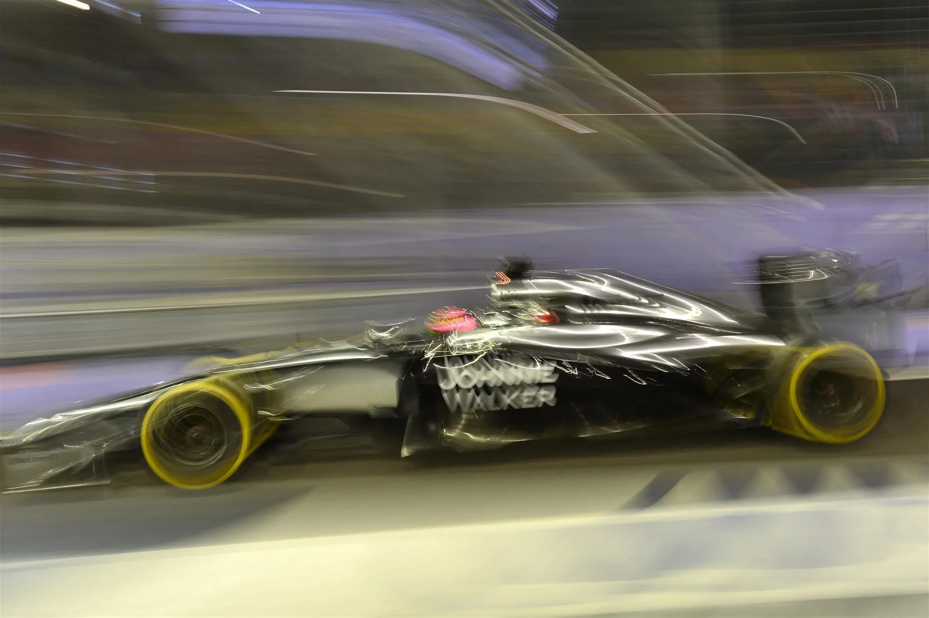 Jenson Button (GBR) McLaren MP4-29. Formula One World Championship, Rd14, Singapore Grand Prix, Marina Bay Street Circuit, Singapore, Practice, Friday, 19 September 2014