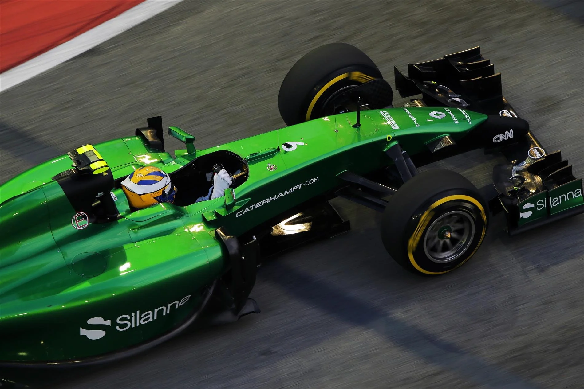 Marcus Ericsson (SWE) Caterham CT05. Formula One World Championship, Rd14, Singapore Grand Prix, Marina Bay Street Circuit, Singapore, Practice, Friday, 19 September 2014