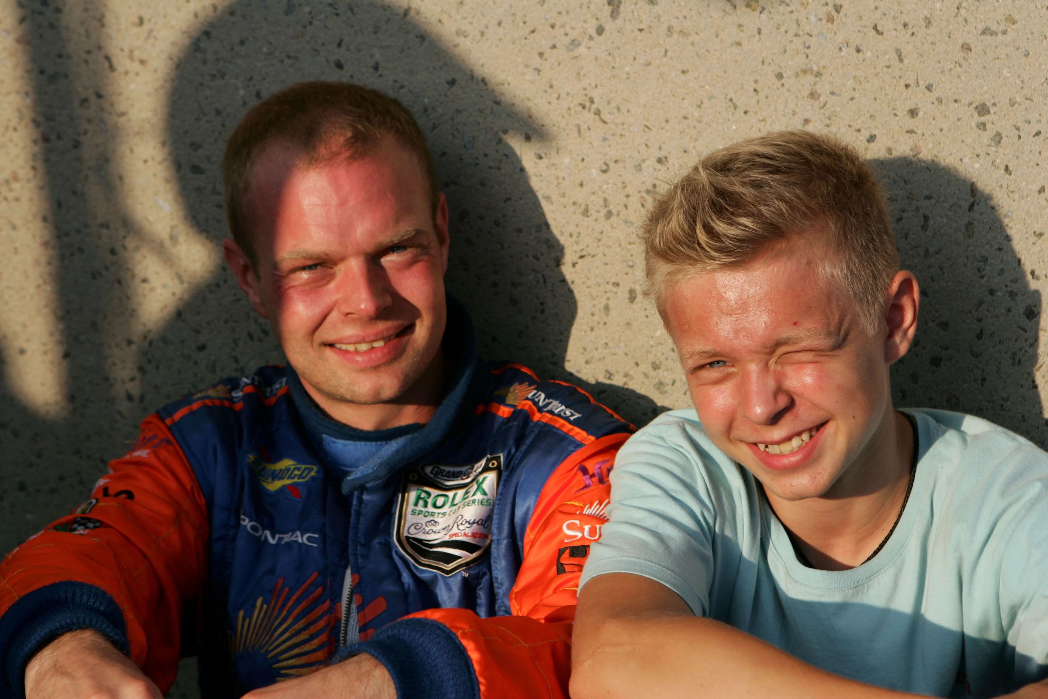 Jan Magnussen (DEN) SunTrust Racing with his son Kevin Magnussen (DEN)
Grand-Am, Rd12, Montreal, Canada, 3 August 2007.