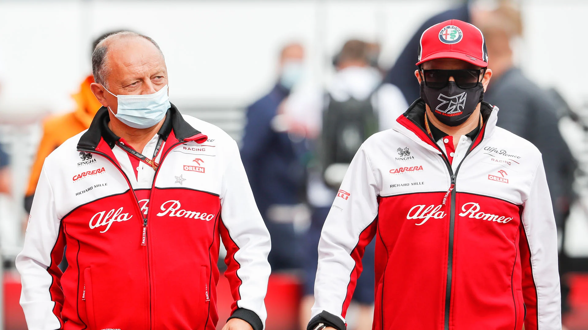 VASSEUR Frederic (fra), Team Principal of Alfa Romeo Racing ORLEN, RAIKKONEN Kimi (fin), Alfa Romeo
