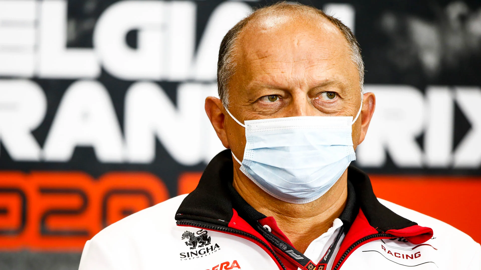 Frederic Vasseur, Team Principal, Alfa Romeo Racing in the press conference