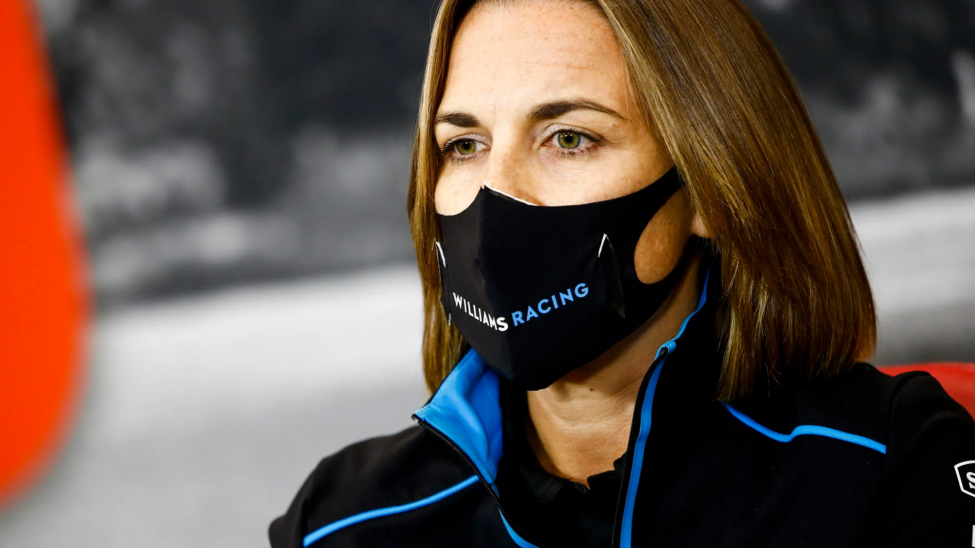 Claire Williams, Deputy Team Principal, Williams Racing in the press conference