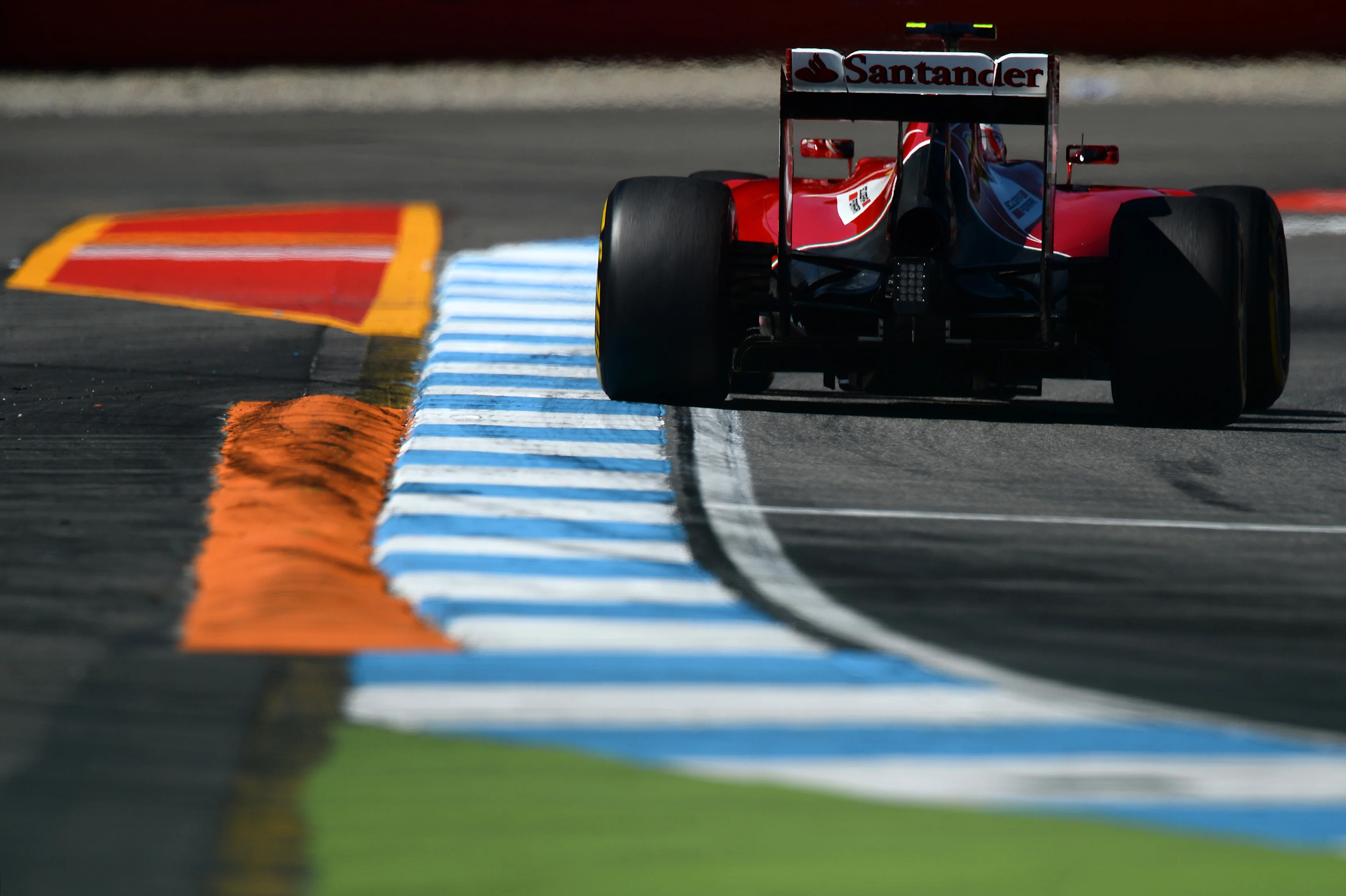 Kimi Raikkonen (FIN) Ferrari F14 T.
Formula One World Championship, Rd10, German Grand Prix, Practice, Hockenheim, Germany, Friday 18 July 2014.

