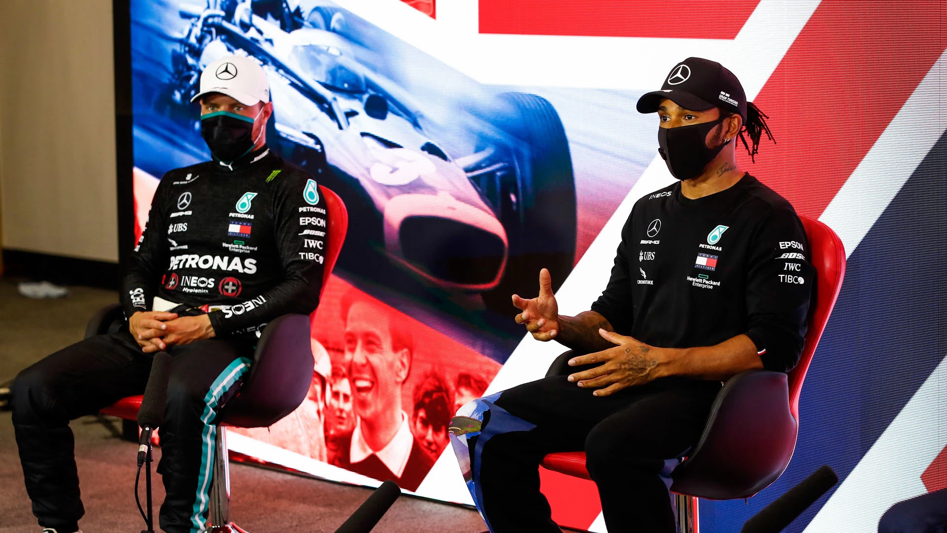 HAMILTON Lewis (gbr), Mercedes AMG F1 GP W11 Hybrid EQ Power+, portrait, qualifying press