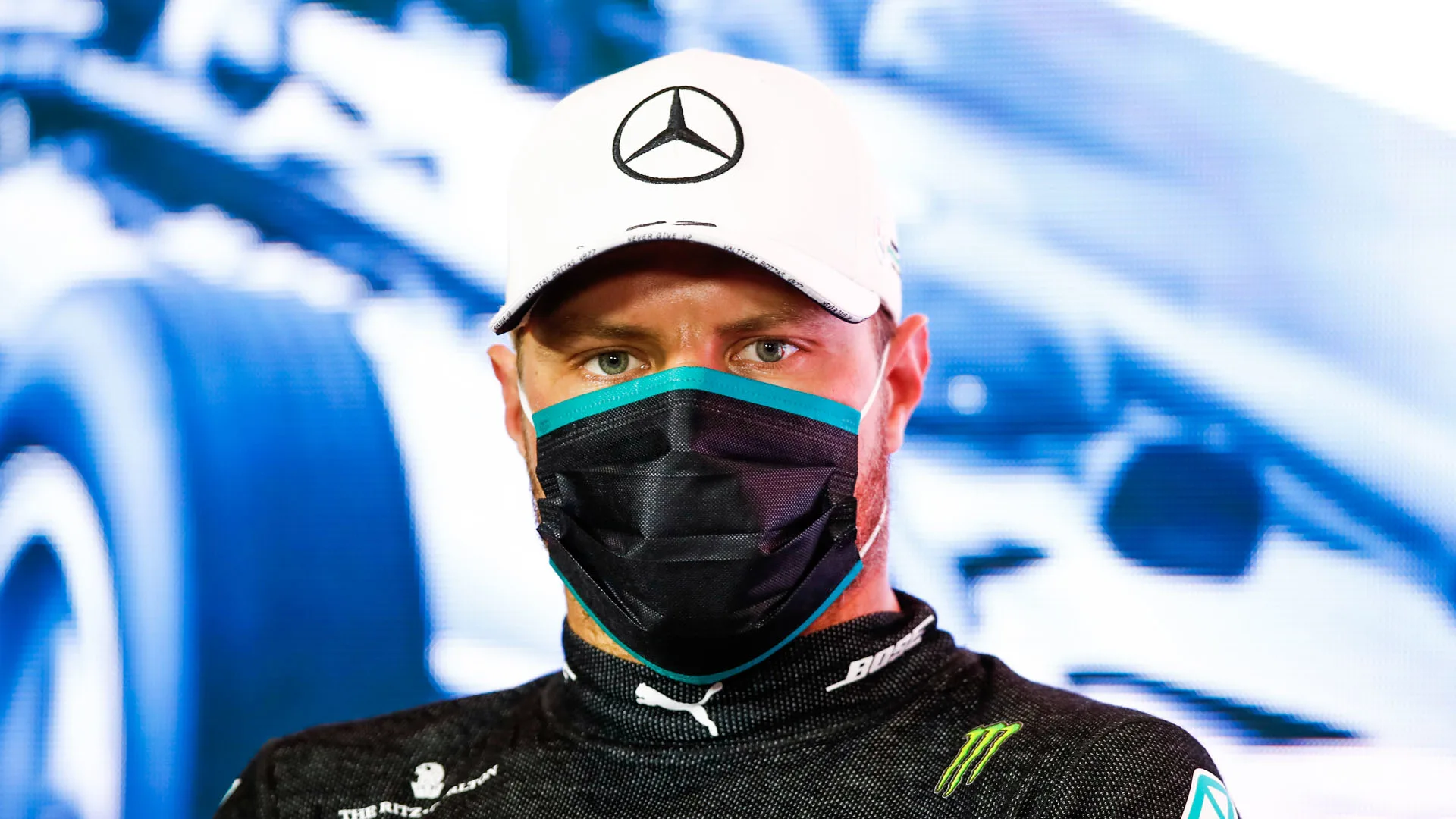 BOTTAS Valtteri (fin), Mercedes AMG F1 GP W11 Hybrid EQ Power+, portrait, qualifying press