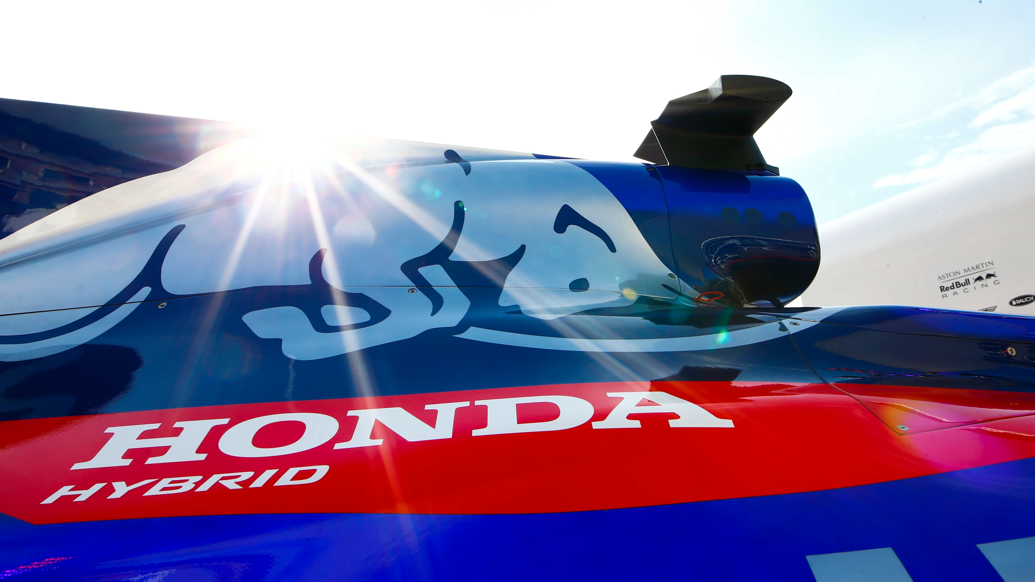 MONTE CARLO, MONACO - MAY 23: A Honda logo on the bodywork of a Toro Rosso during the Monaco GP at