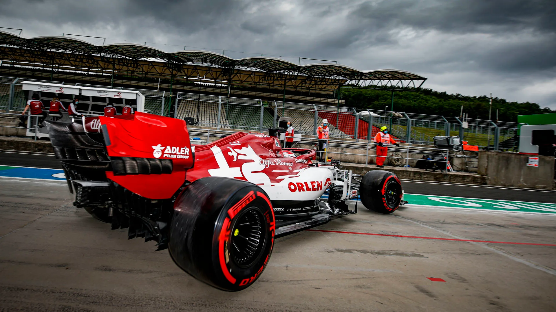 RAIKKONEN Kimi (fin), Alfa Romeo Racing ORLEN C39, action during the Formula 1 Aramco Magyar