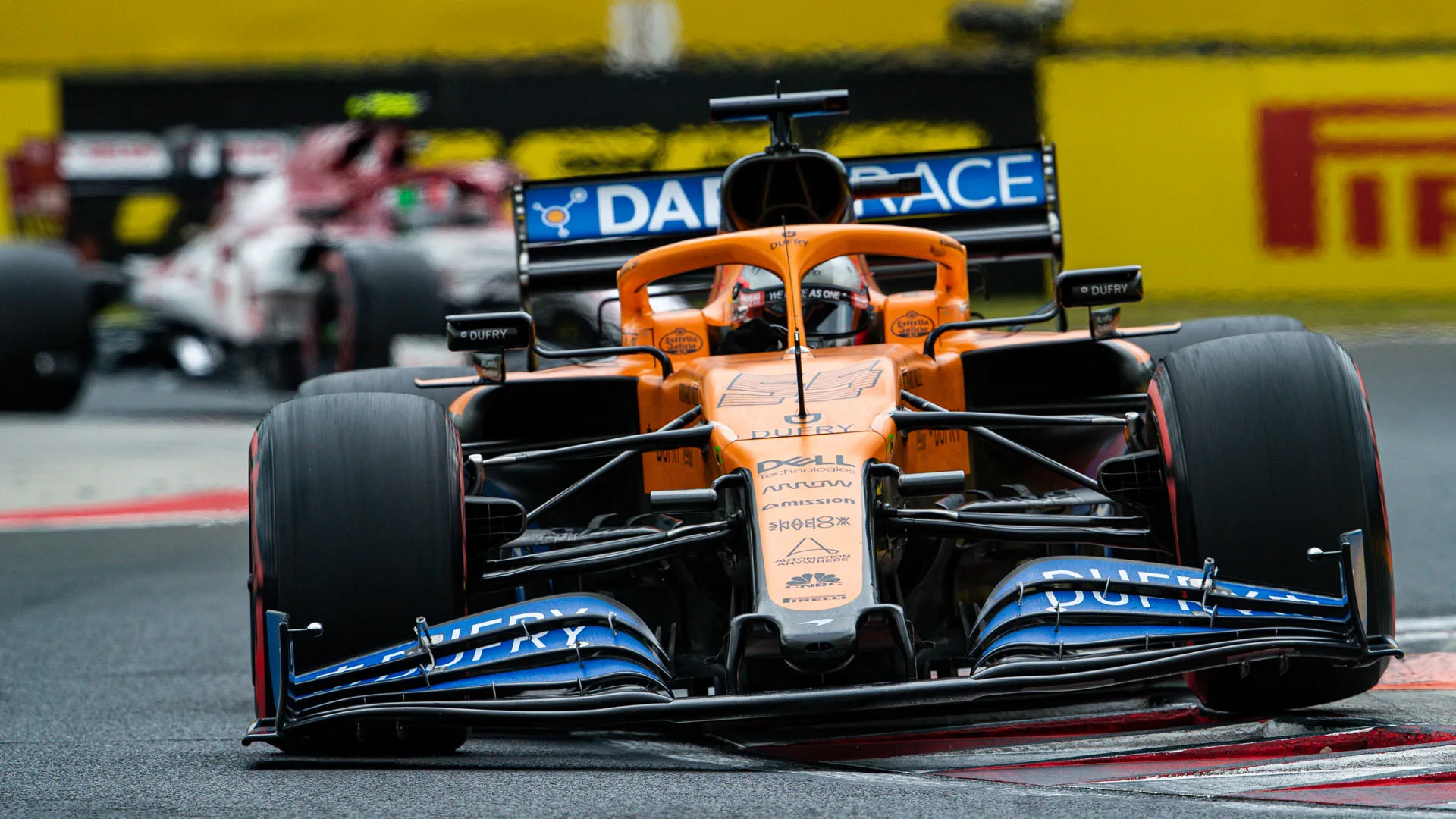 55 SAINZ Carlos (spa), McLaren Renault F1 MCL35, action during the Formula 1 Aramco Magyar Nagydij