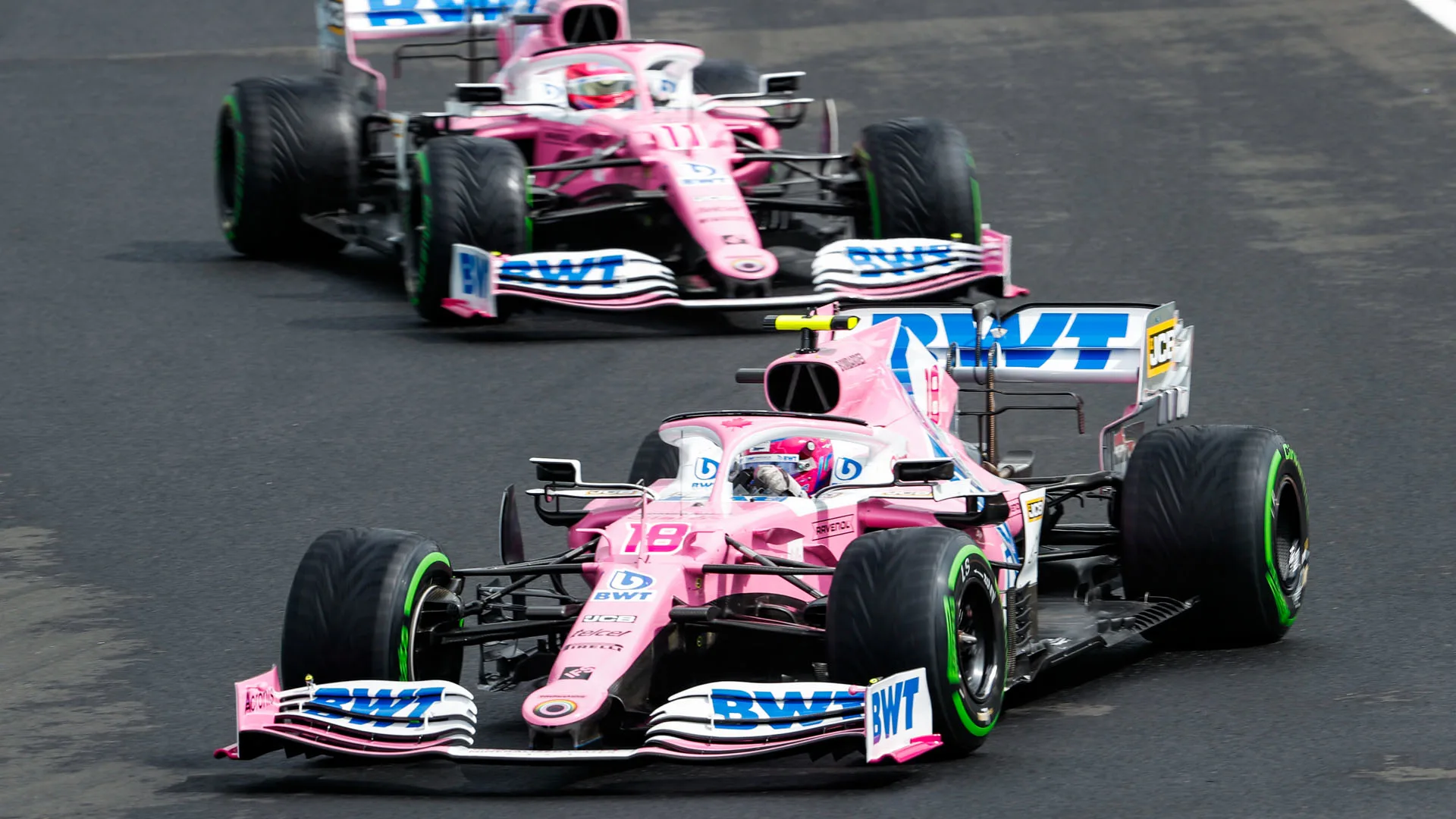 18 STROLL Lance (can), Racing Point F1 RP20, action during the Formula 1 Aramco Magyar Nagydij