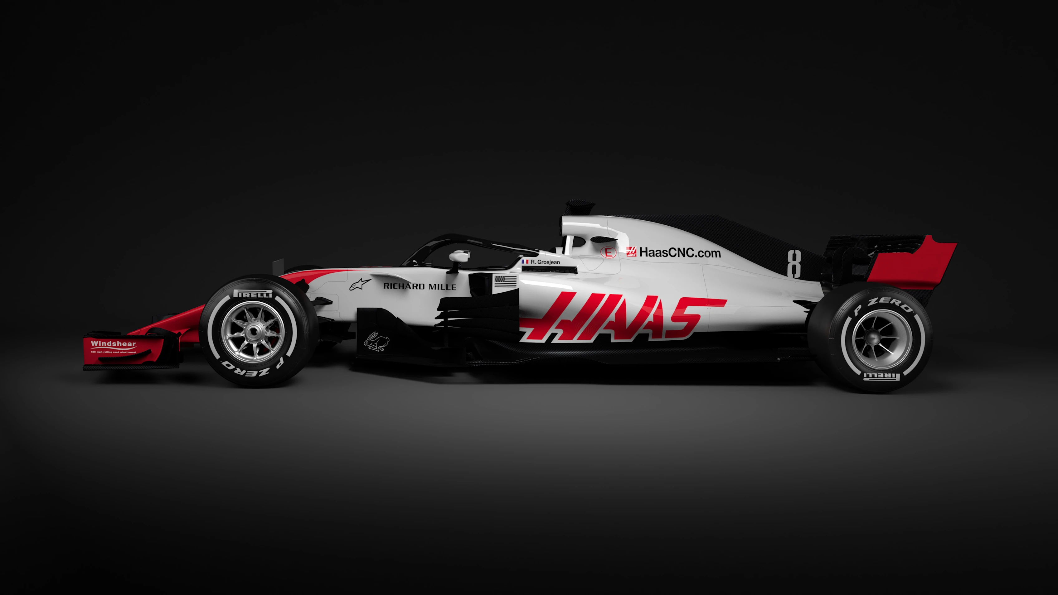 The Haas VF-18. © Haas F1 Team