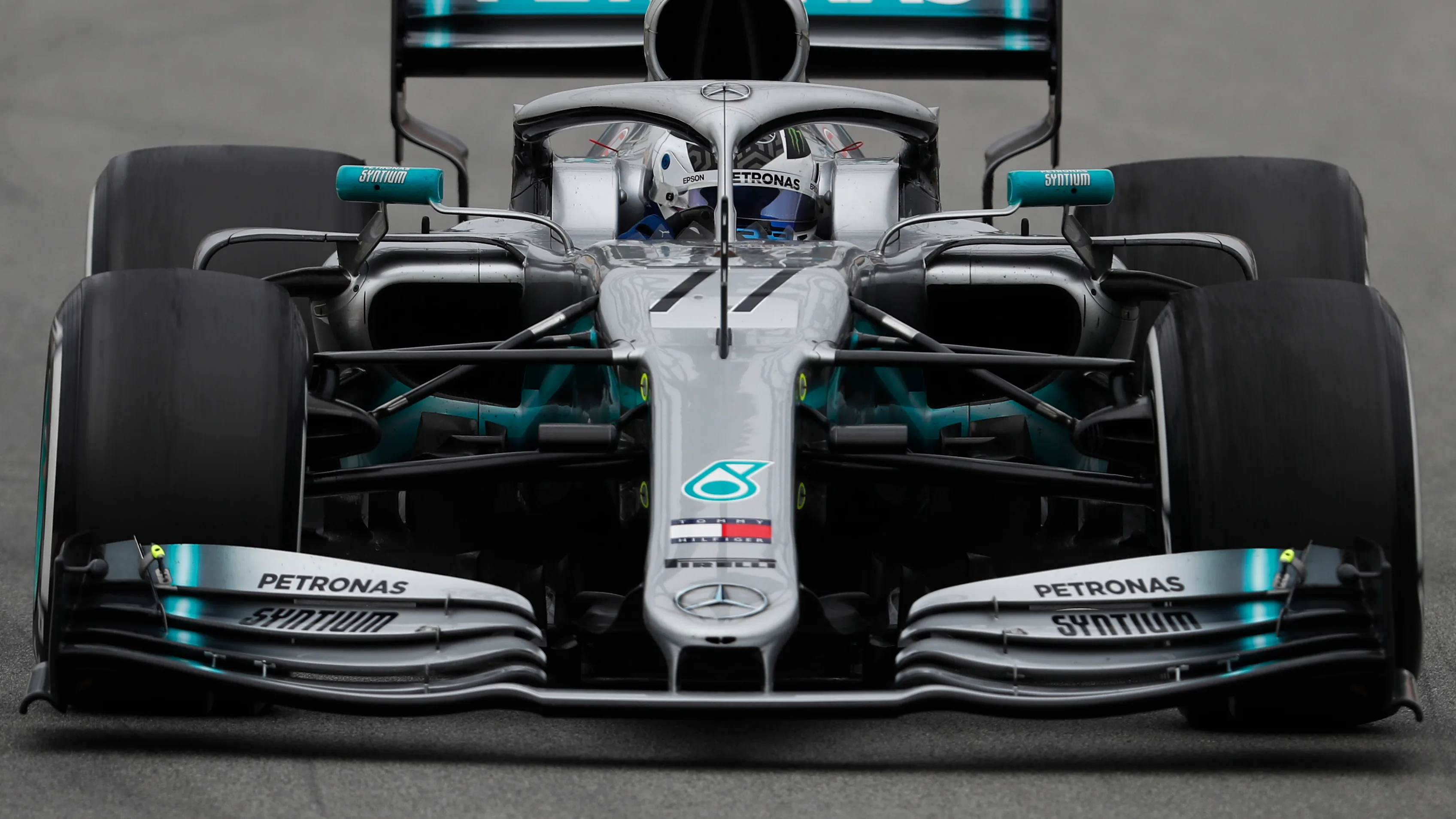 CIRCUIT DE BARCELONA-CATALUNYA, SPAIN - FEBRUARY 20: Valtteri Bottas, Mercedes-AMG F1 W10 EQ Power+