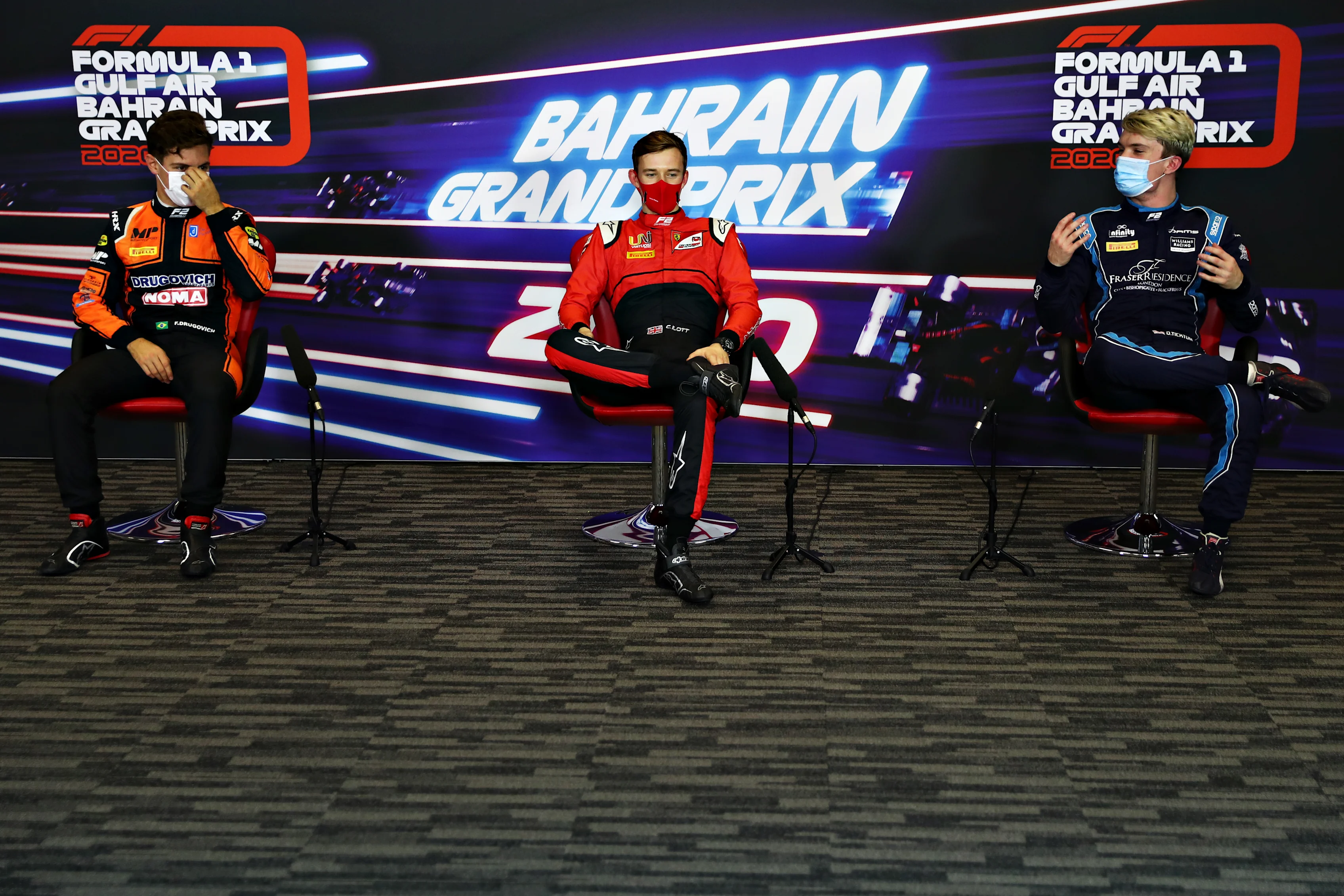 BAHRAIN, BAHRAIN - NOVEMBER 27: Pole position qualifier Callum Ilott of Great Britain and