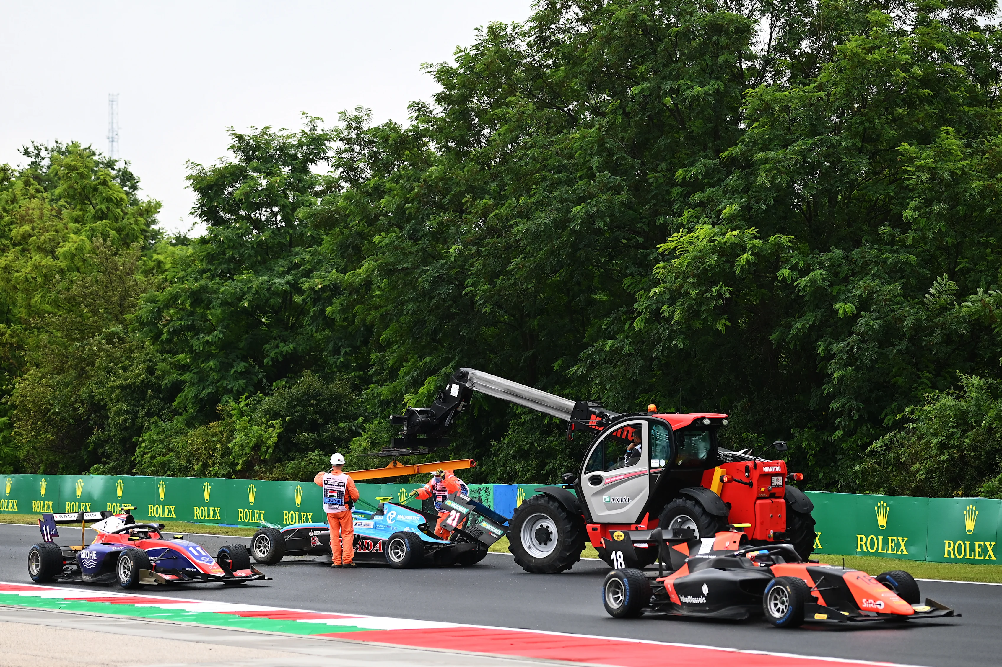 BUDAPEST, HUNGARY - JULY 19: Bent Viscaal of the Netherlands and MP Motorsport (18) and David
