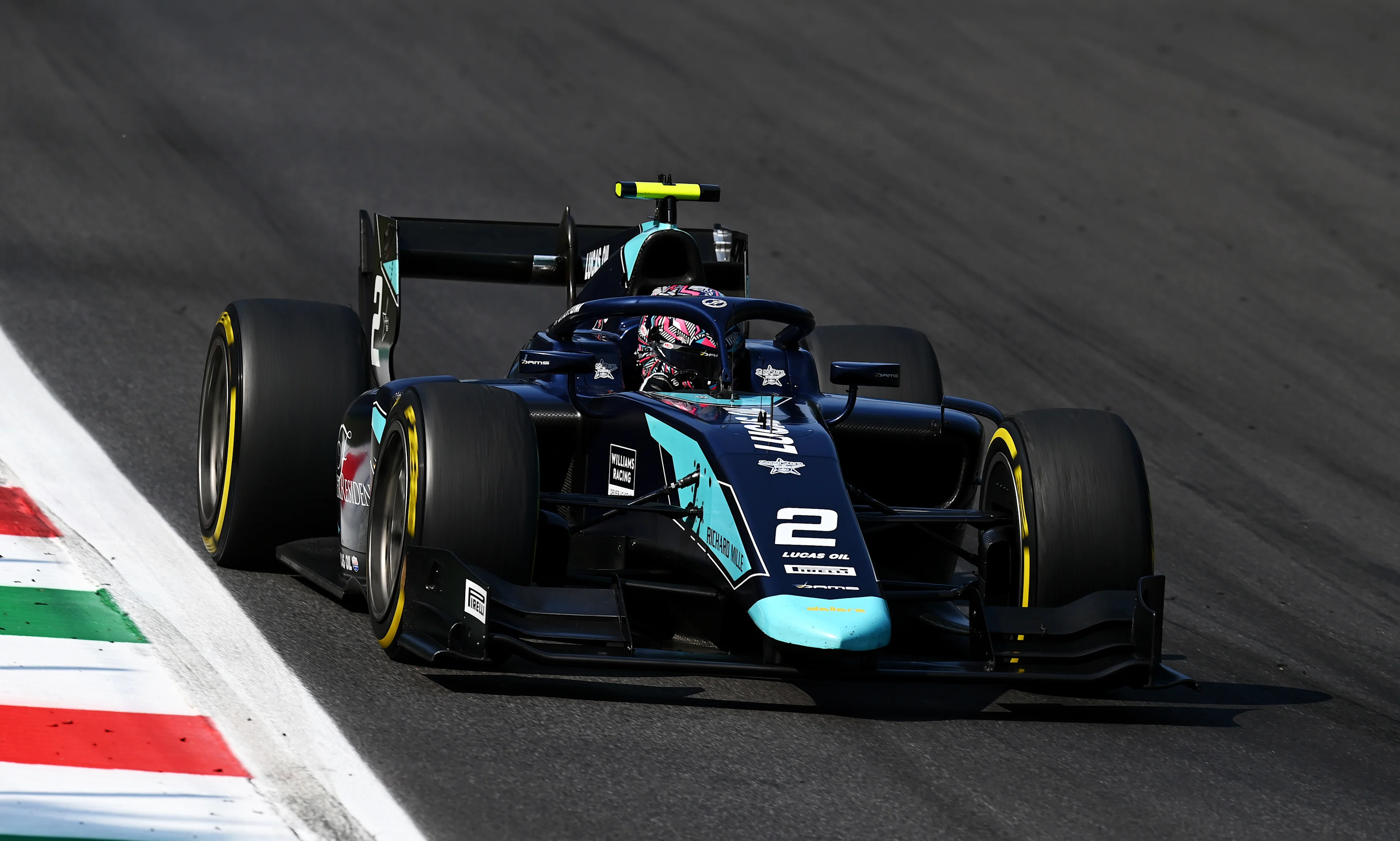 MONZA, ITALY - SEPTEMBER 06: Dan Ticktum of Great Britain and DAMS (2) drives during the sprint