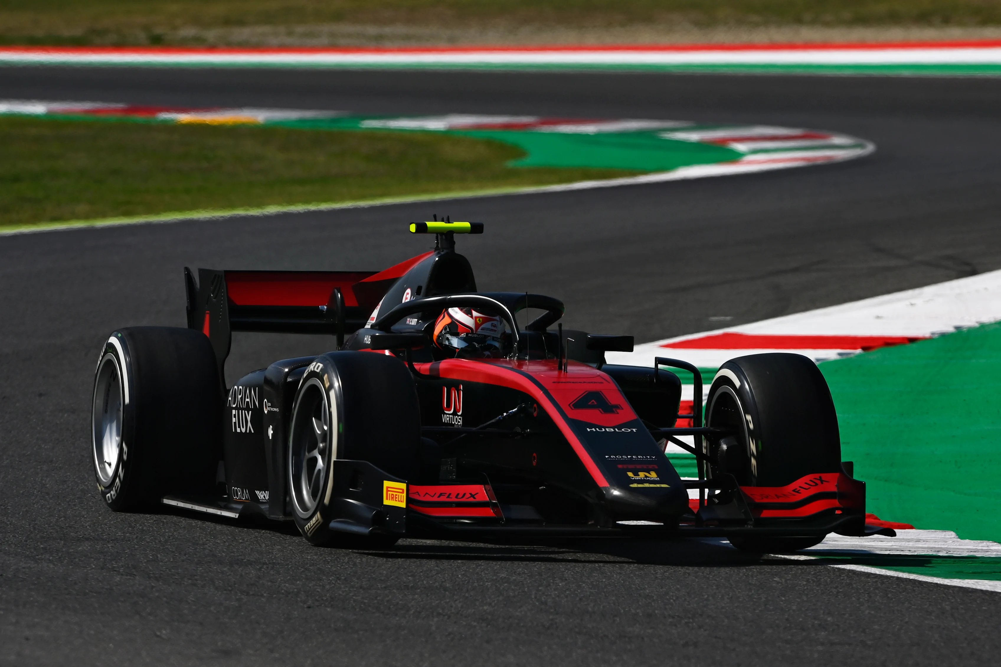 SCARPERIA, ITALY - SEPTEMBER 11: Callum Ilott of Great Britain and UNI-Virtuosi Racing (4) drives