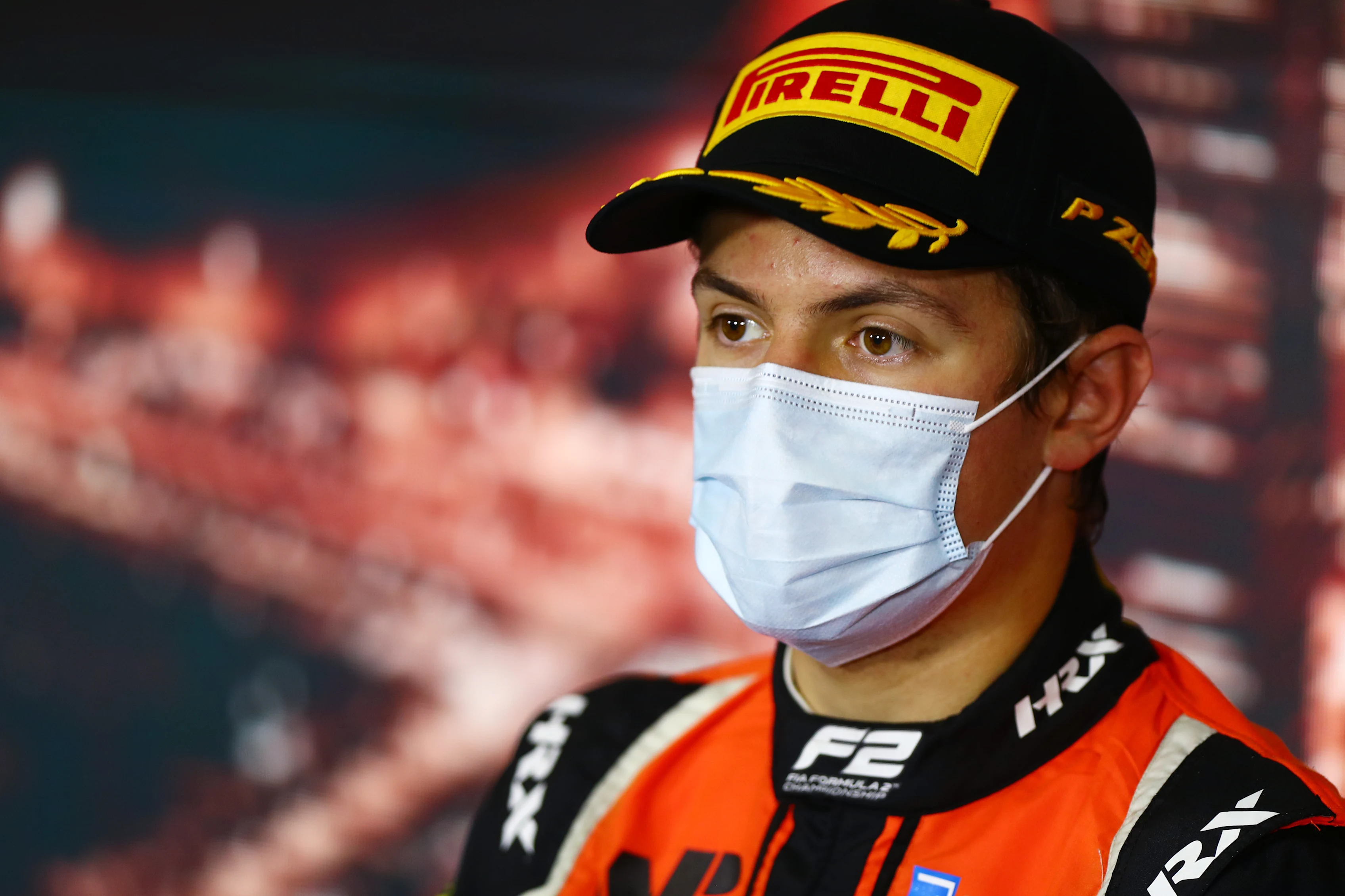 BARCELONA, SPAIN - AUGUST 16: Race winner Felipe Drugovich of Brazil and MP Motorsport talks in a