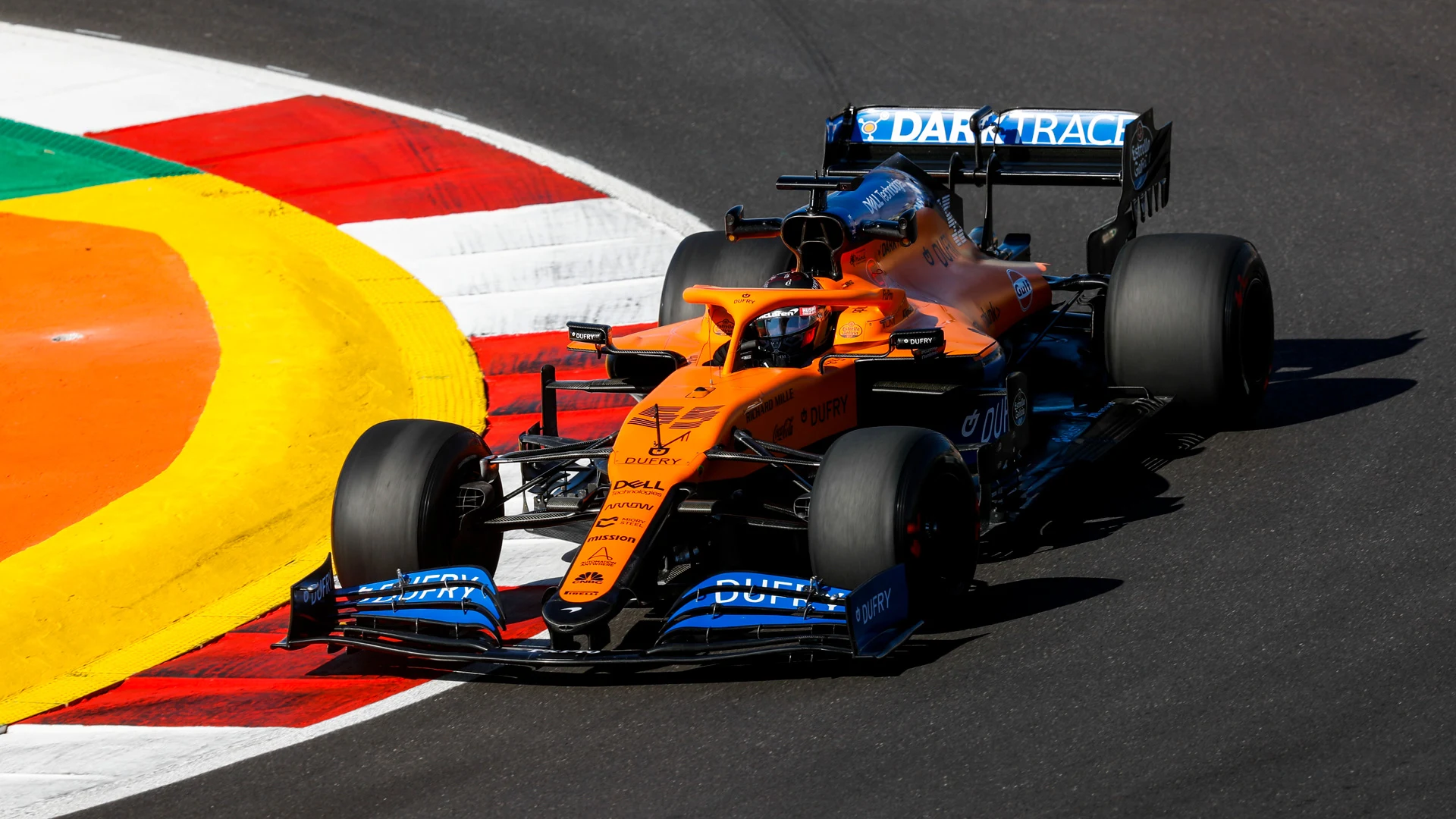 ALGARVE INTERNATIONAL CIRCUIT, PORTUGAL - OCTOBER 23: Carlos Sainz, McLaren MCL35 during the