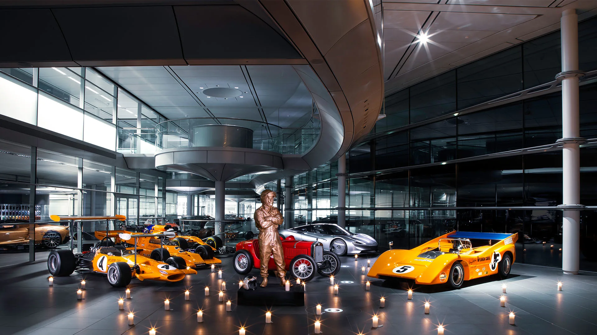 The team lit 50 candles at their Woking headquarters