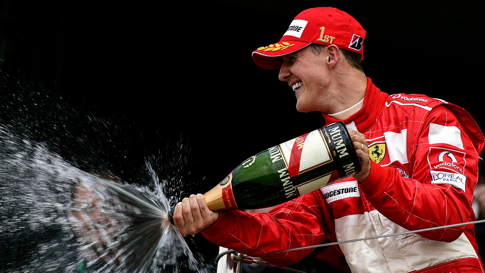 Michael Schumacher, Grand Prix of Great Britain, Silverstone Circuit, 11 July 2004. (Photo by