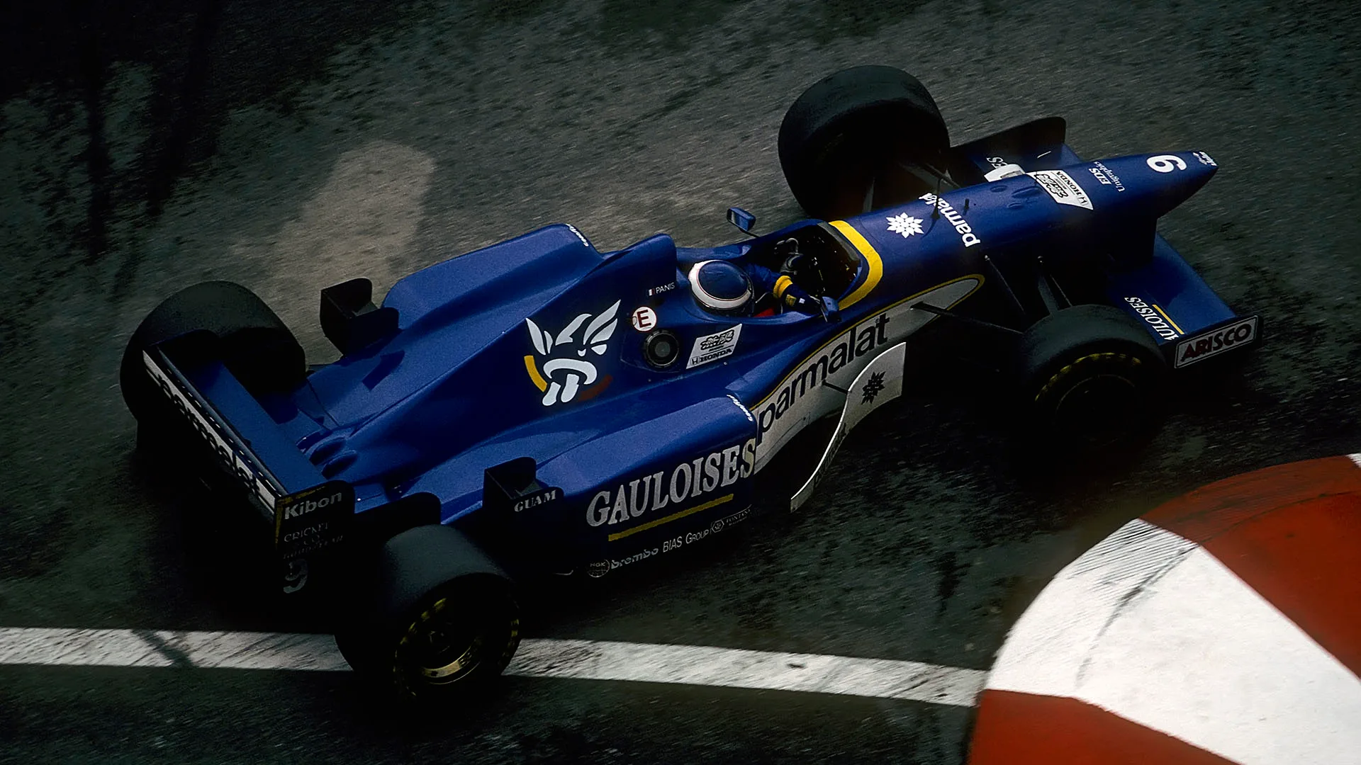 Olivier Panis, Ligier-Mugen-Honda JS43, Grand Prix of Monaco, Circuit de Monaco, 19 May 1996.