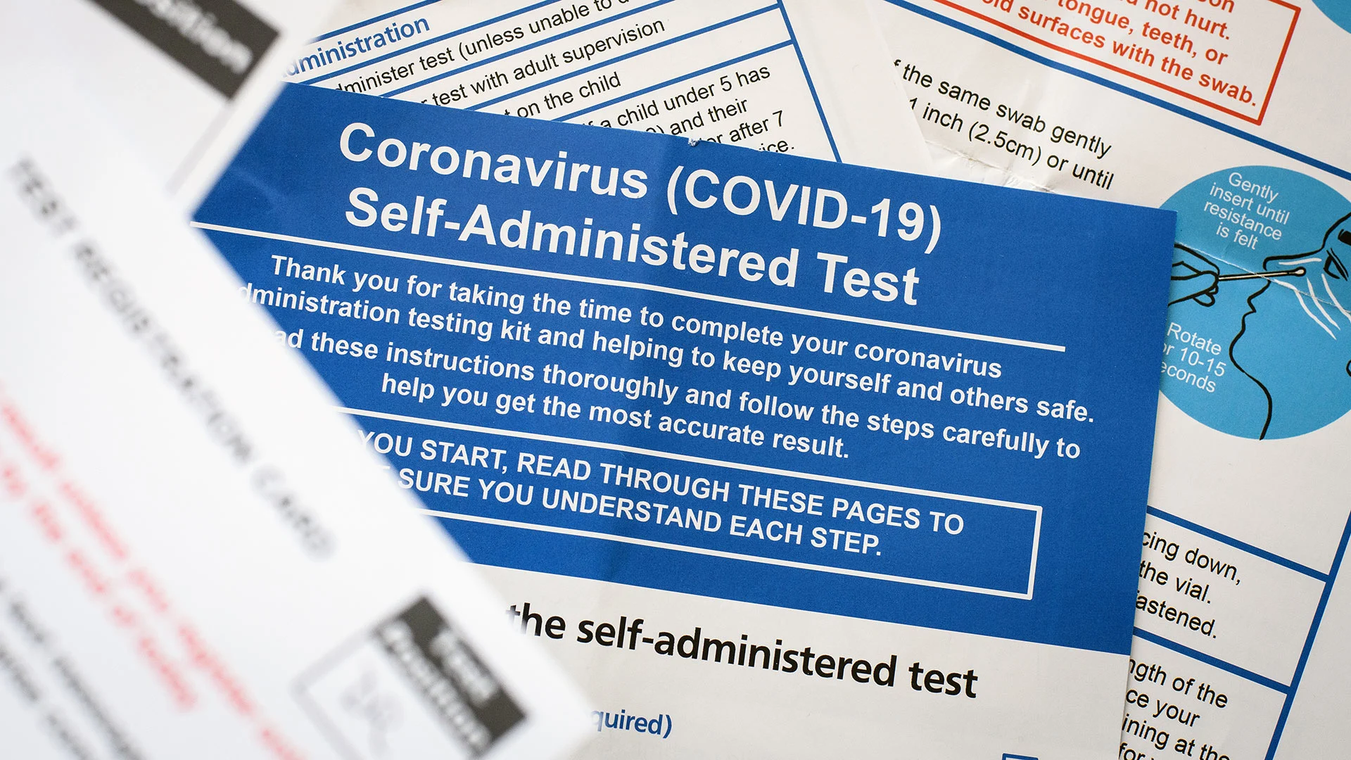 LONDON, UNITED KINGDOM - MAY 08: The documentation and instructions from a COVID-19