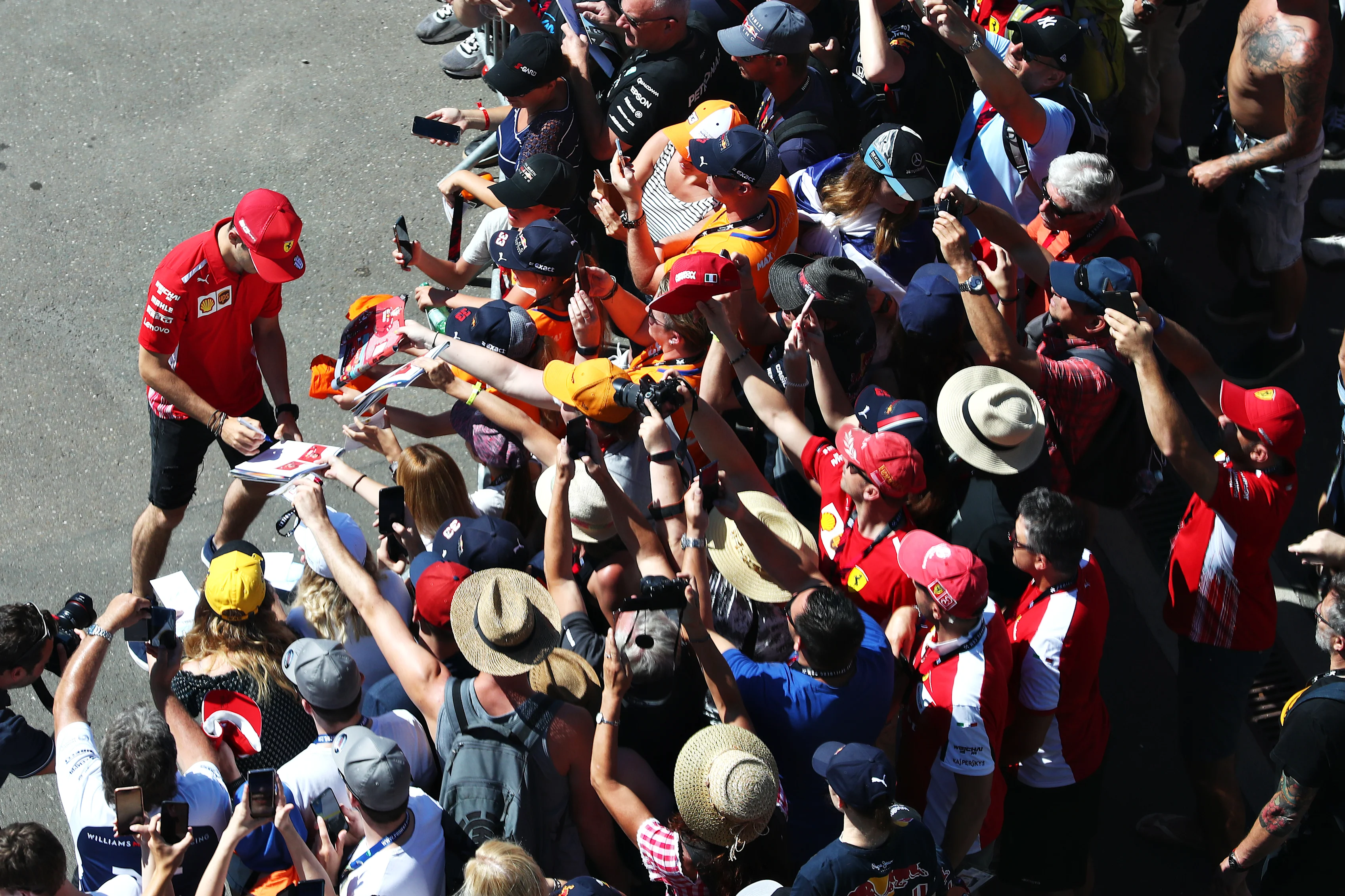 SPIELBERG, AUSTRIA - JUNE 29: Charles Leclerc of Monaco and Ferrari arrives at the circuit and