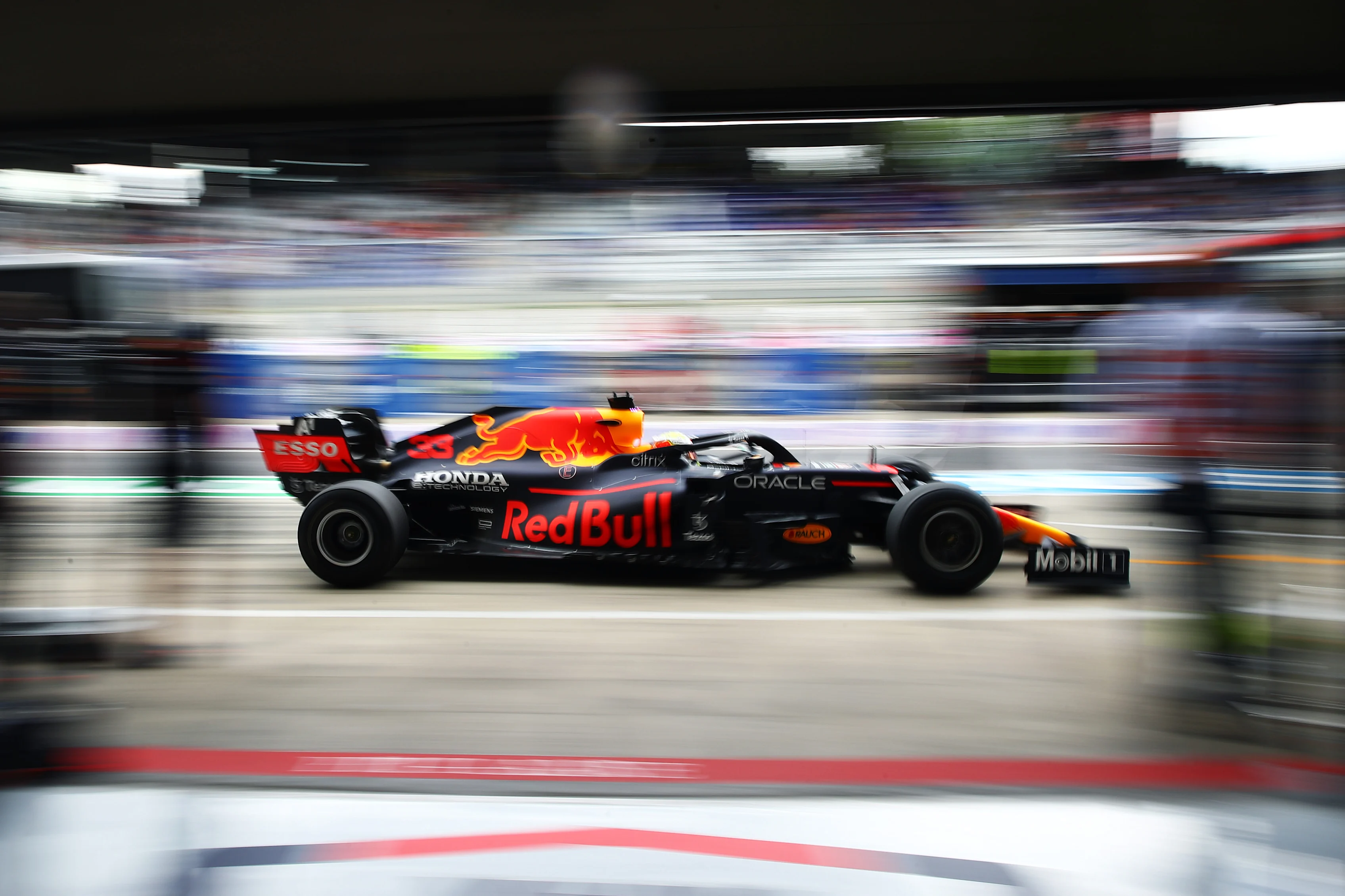 SPIELBERG, AUSTRIA - JULY 02: Max Verstappen of the Netherlands driving the (33) Red Bull Racing
