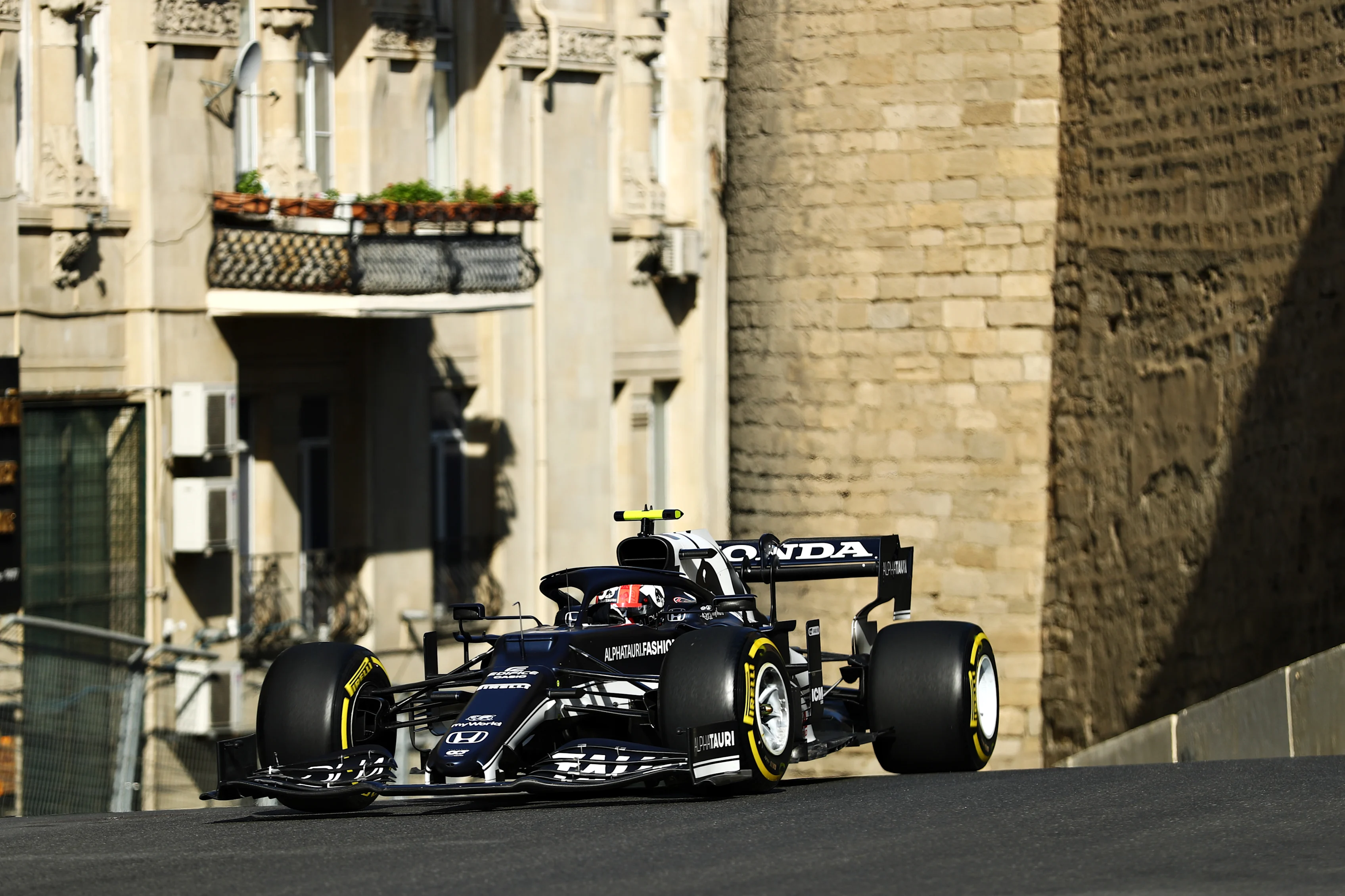 BAKU, AZERBAIJAN - JUNE 04: Pierre Gasly of France driving the (10) Scuderia AlphaTauri AT02 Honda