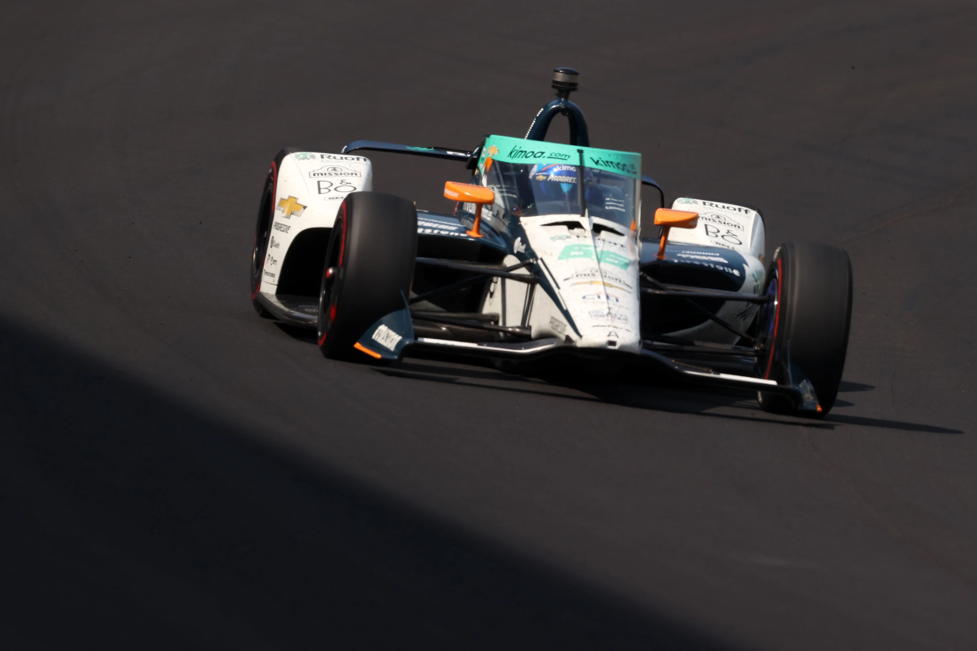 INDIANAPOLIS, INDIANA - AUGUST 23: Fernando Alonso, driver of the #66 Ruoff Arrow McLaren SP