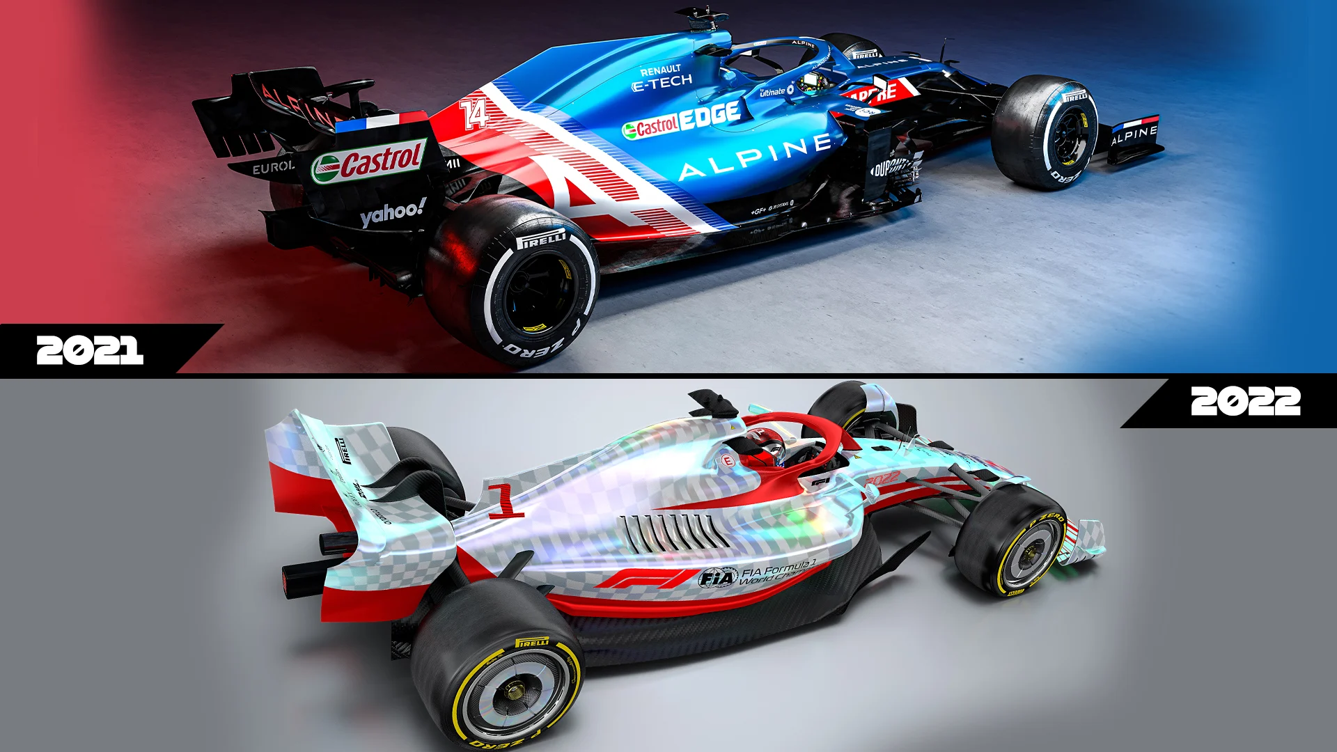 2021 Car vs 2022 Car 16x9 REAR