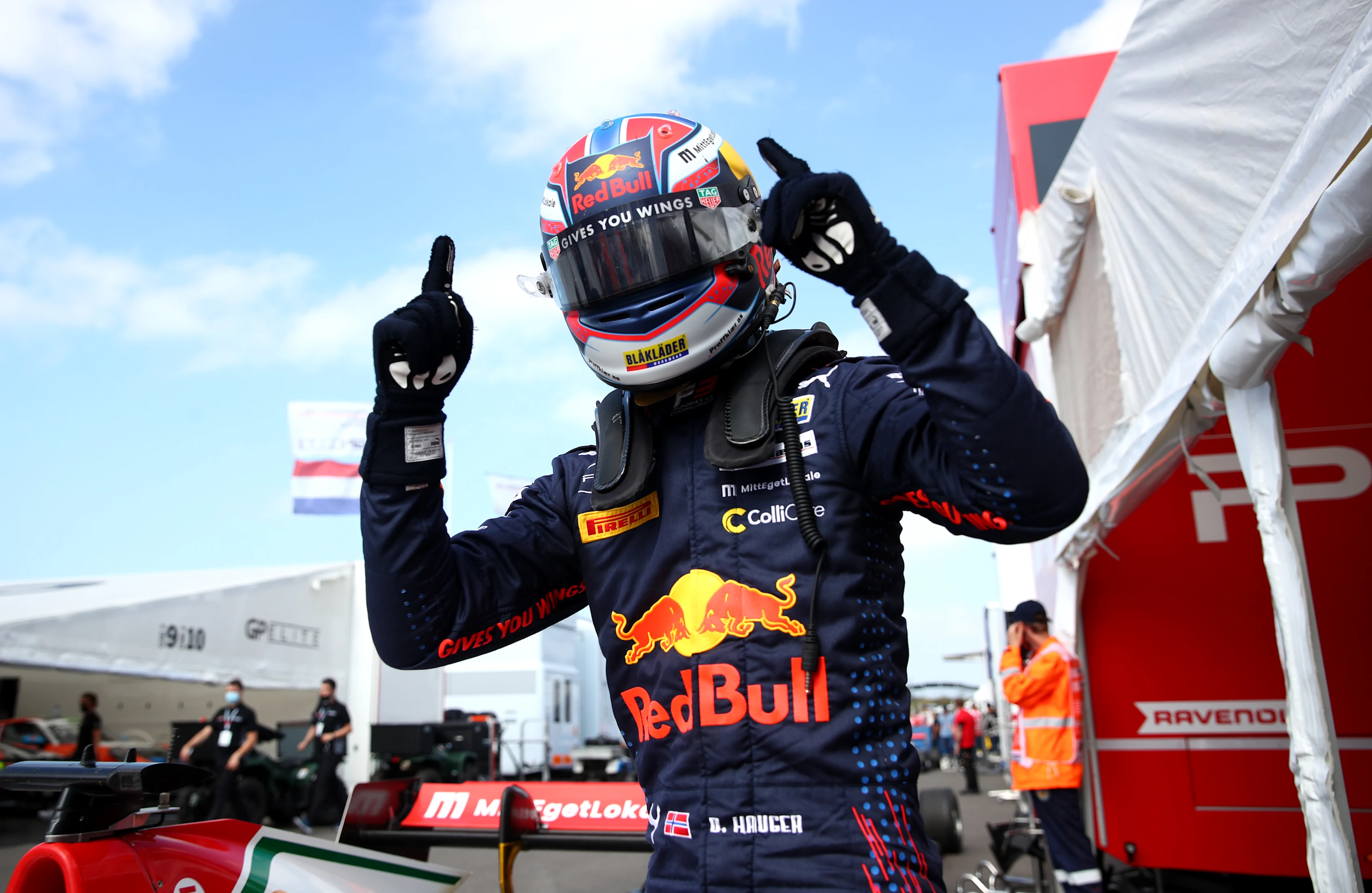 ZANDVOORT, NETHERLANDS - SEPTEMBER 03: Pole position qualifier Dennis Hauger of Norway and Prema