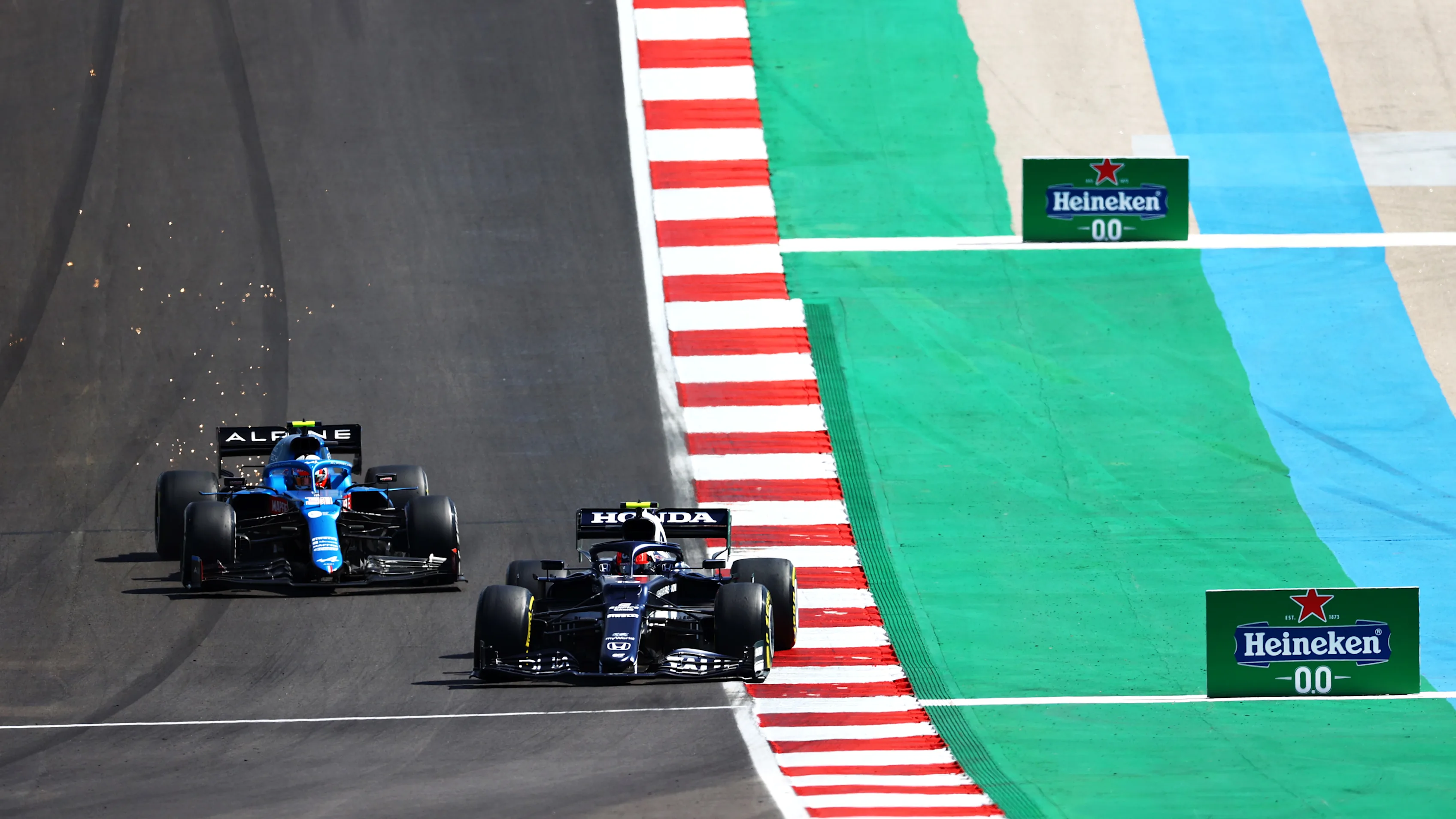 PORTIMAO, PORTUGAL - MAY 02: Pierre Gasly of France driving the (10) Scuderia AlphaTauri AT02 Honda