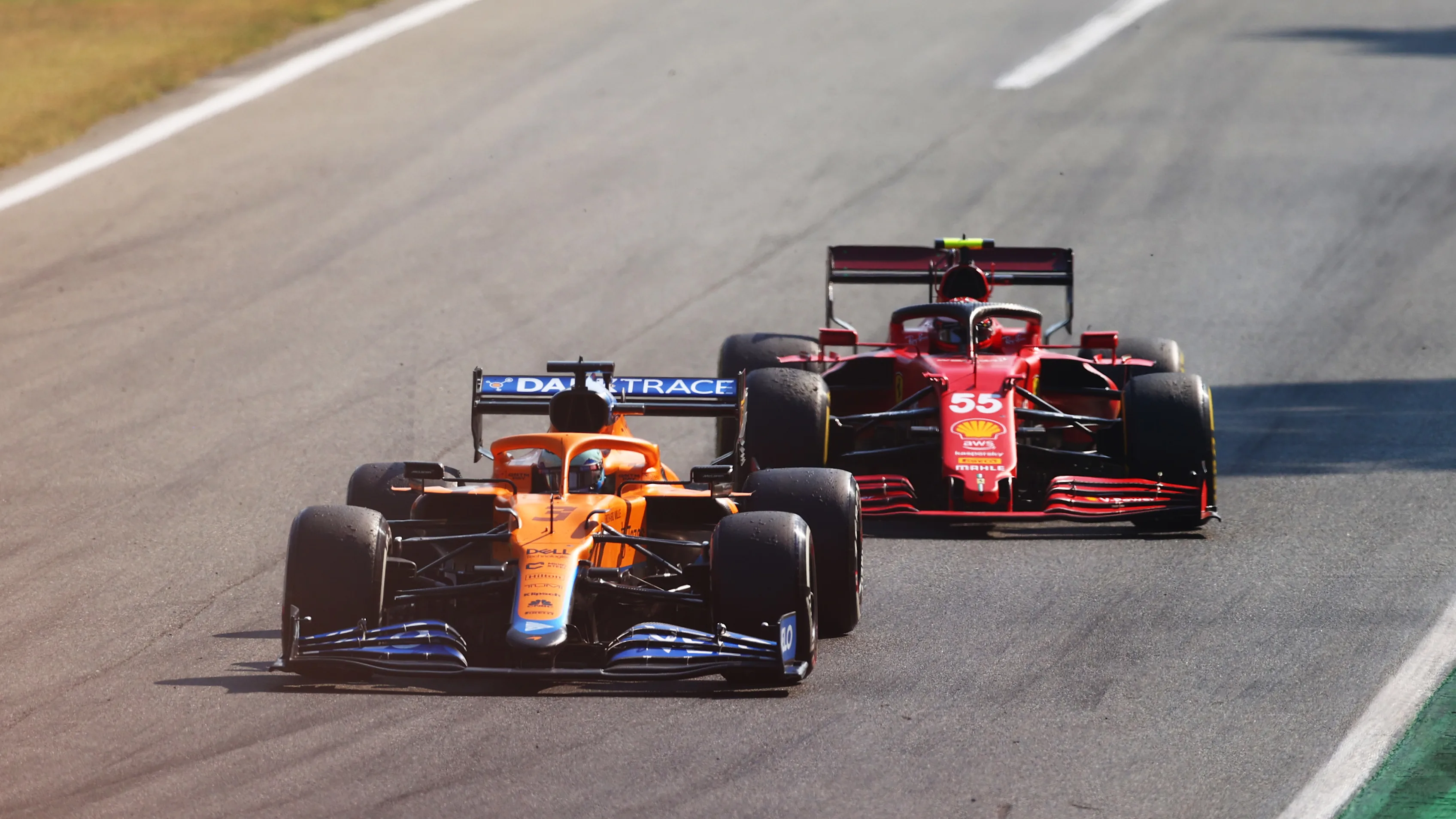 MONZA, ITALY - SEPTEMBER 12: Daniel Ricciardo of Australia driving the (3) McLaren F1 Team MCL35M