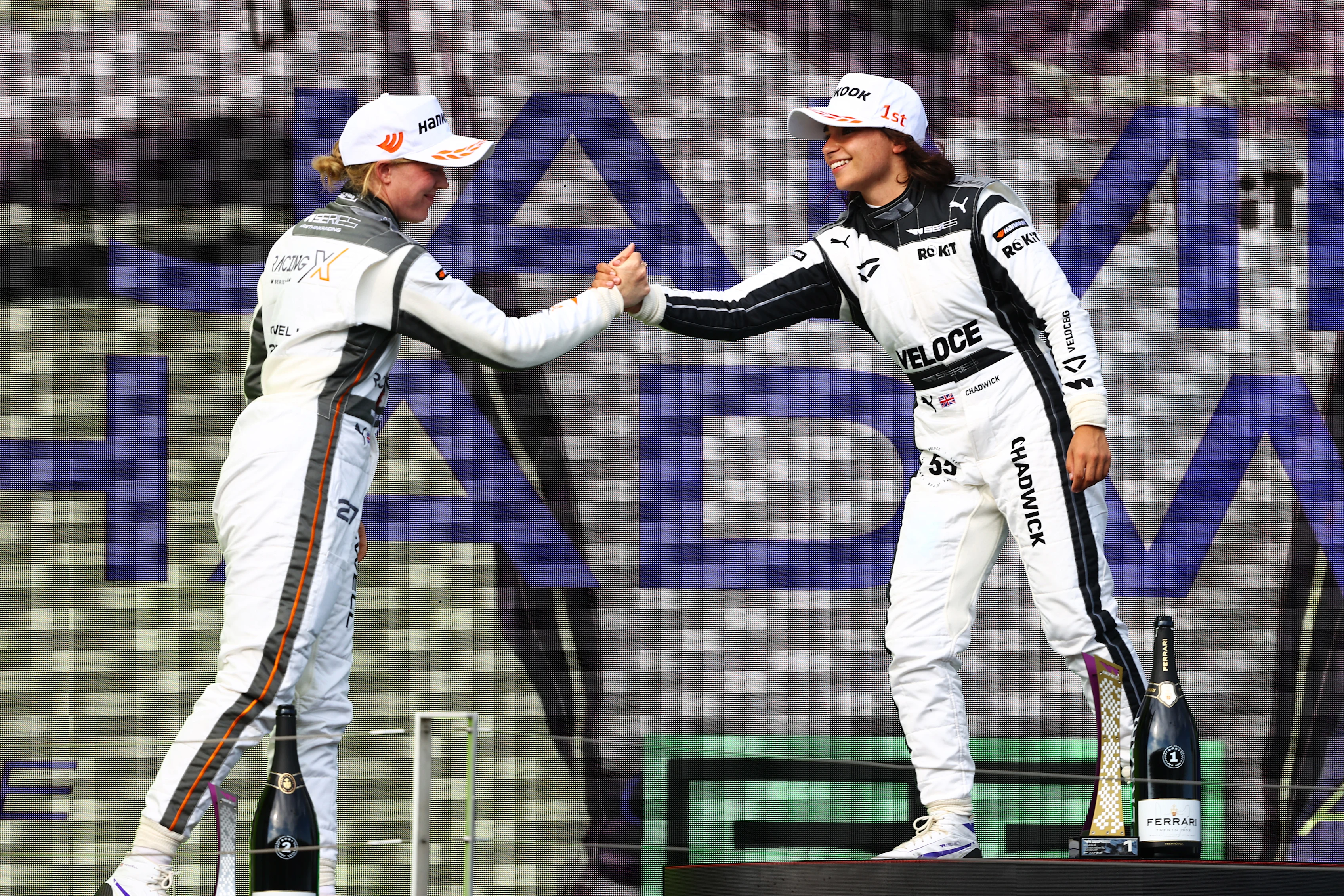BUDAPEST, HUNGARY - JULY 31: Race winner Jamie Chadwick of Great Britain and Veloce Racing (55)