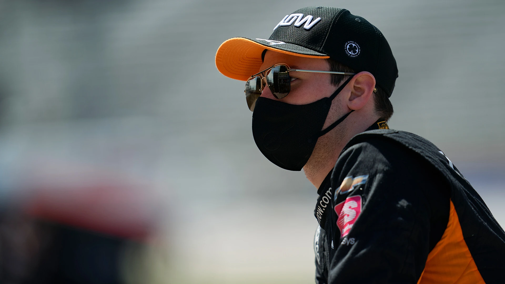 FORT WORTH, TX - MARCH 31: Patricio O'Ward, driver of the #5 Arrow McLaren SP Chevrolet, looks on
